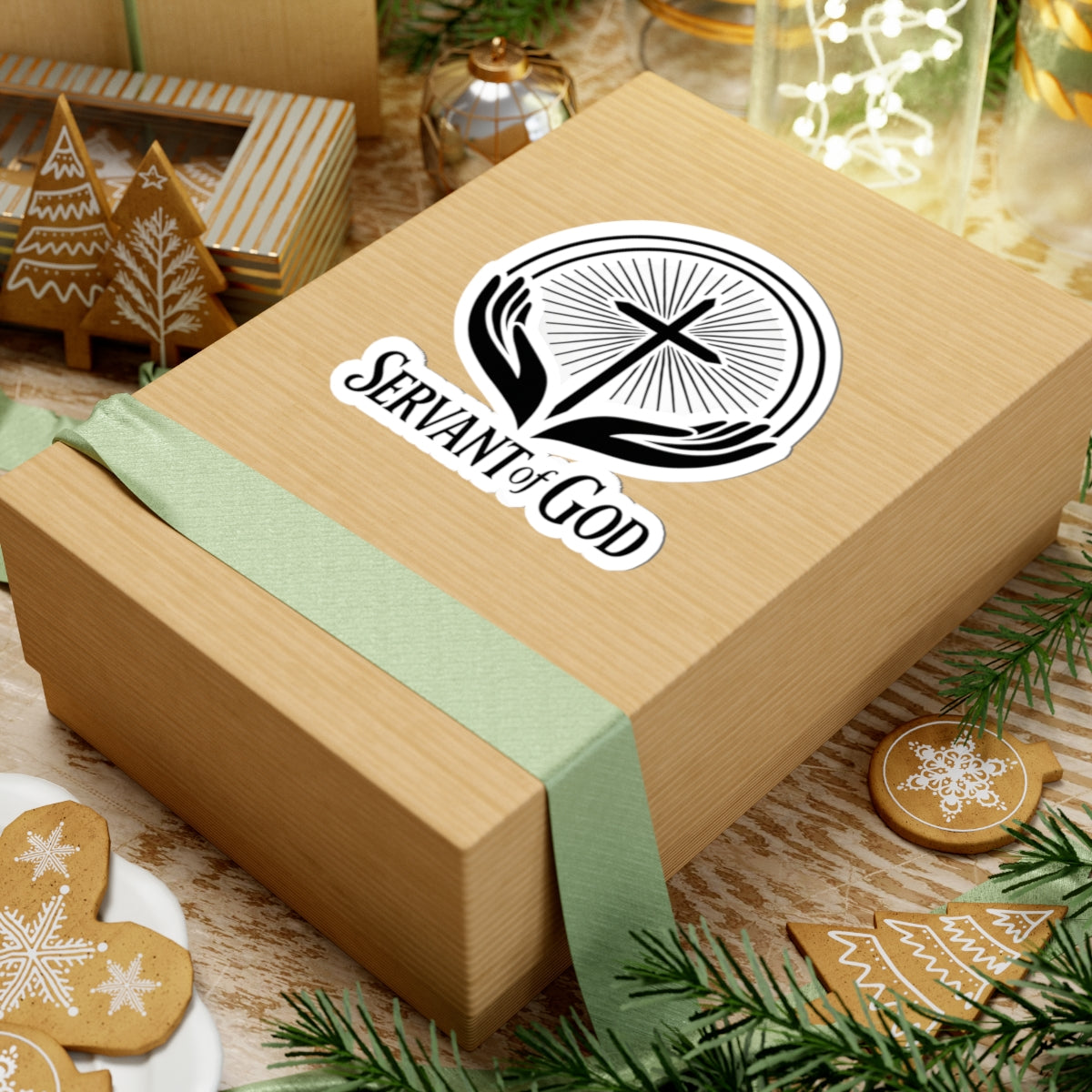 Servant of God Logo Sticker (Black)