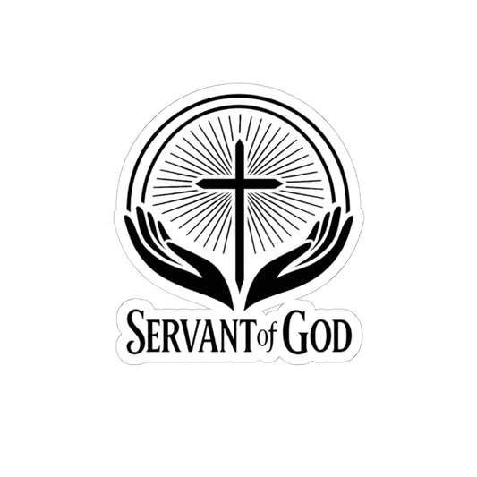 Servant of God Logo Sticker (Black)