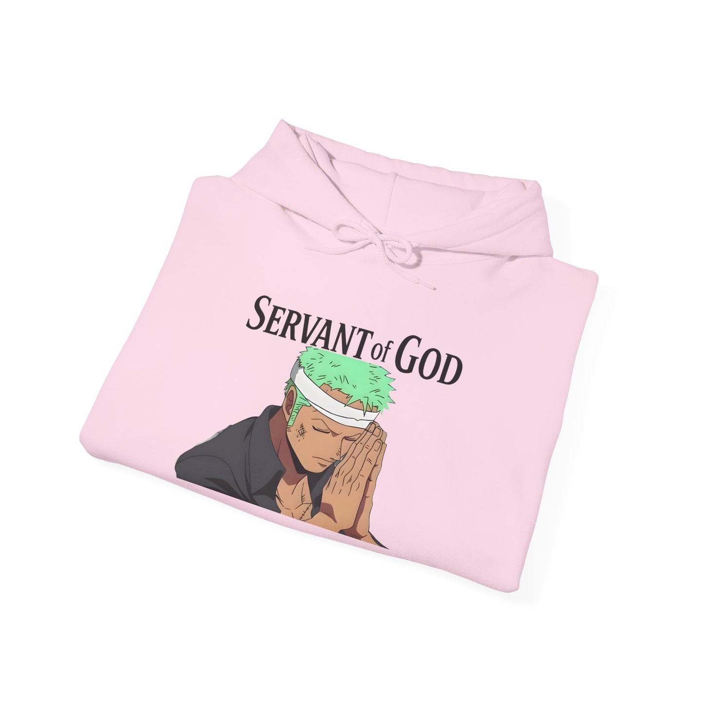Prayer Warrior Zoro Hoodie — "Servant of God" Lord’s Prayer Design