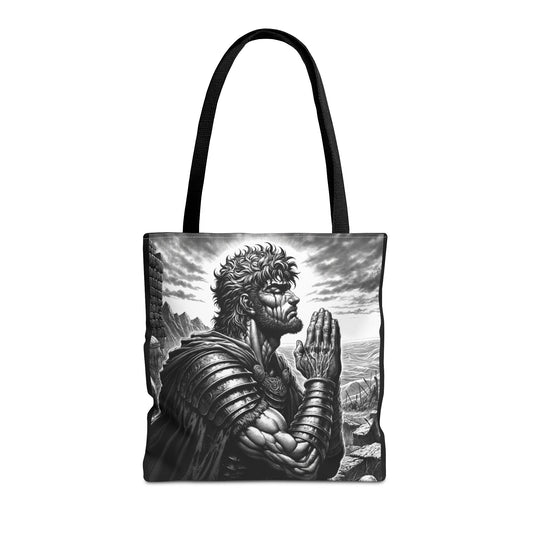 Servant of God Tote Bag | Prayer Graphic