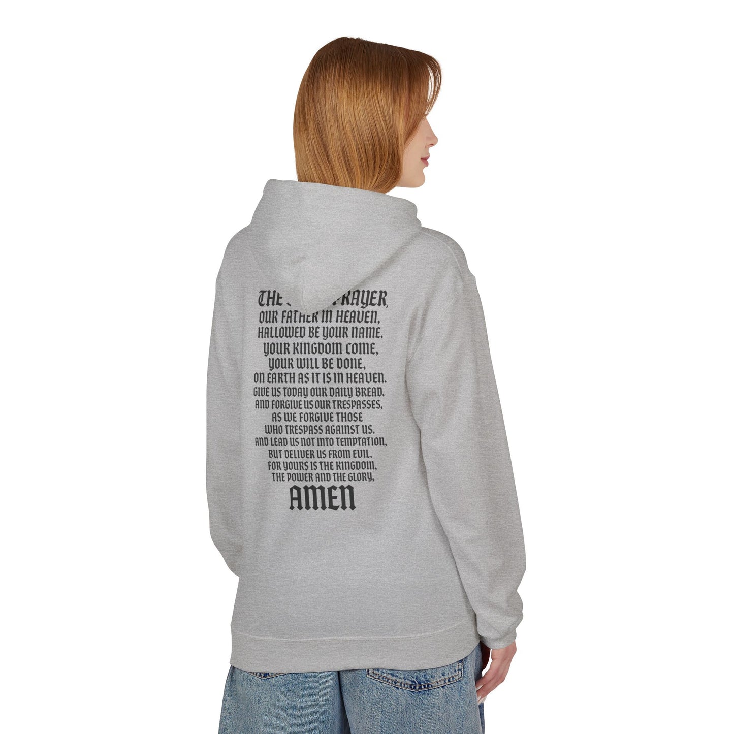 Servant of God™ Hoodie — Lord's Prayer (black text)