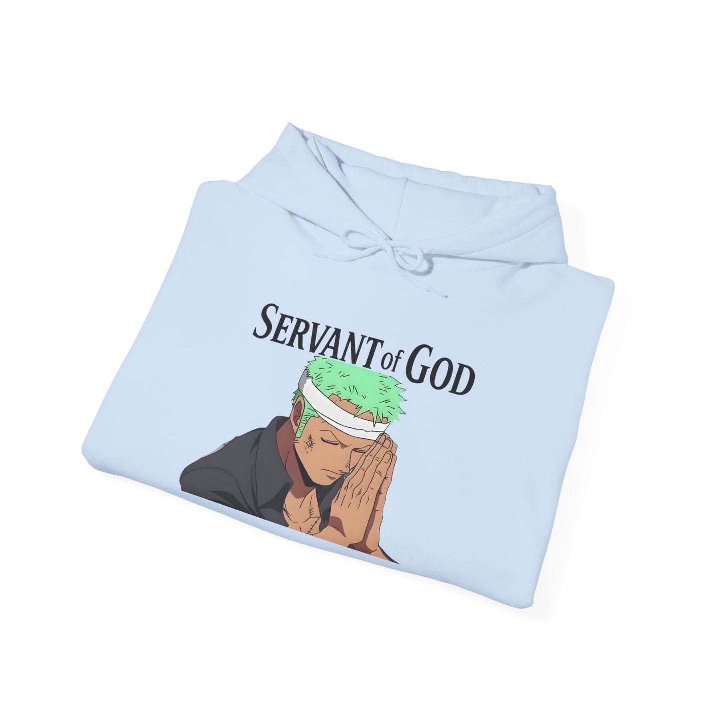 Prayer Warrior Zoro Hoodie — "Servant of God" Lord’s Prayer Design