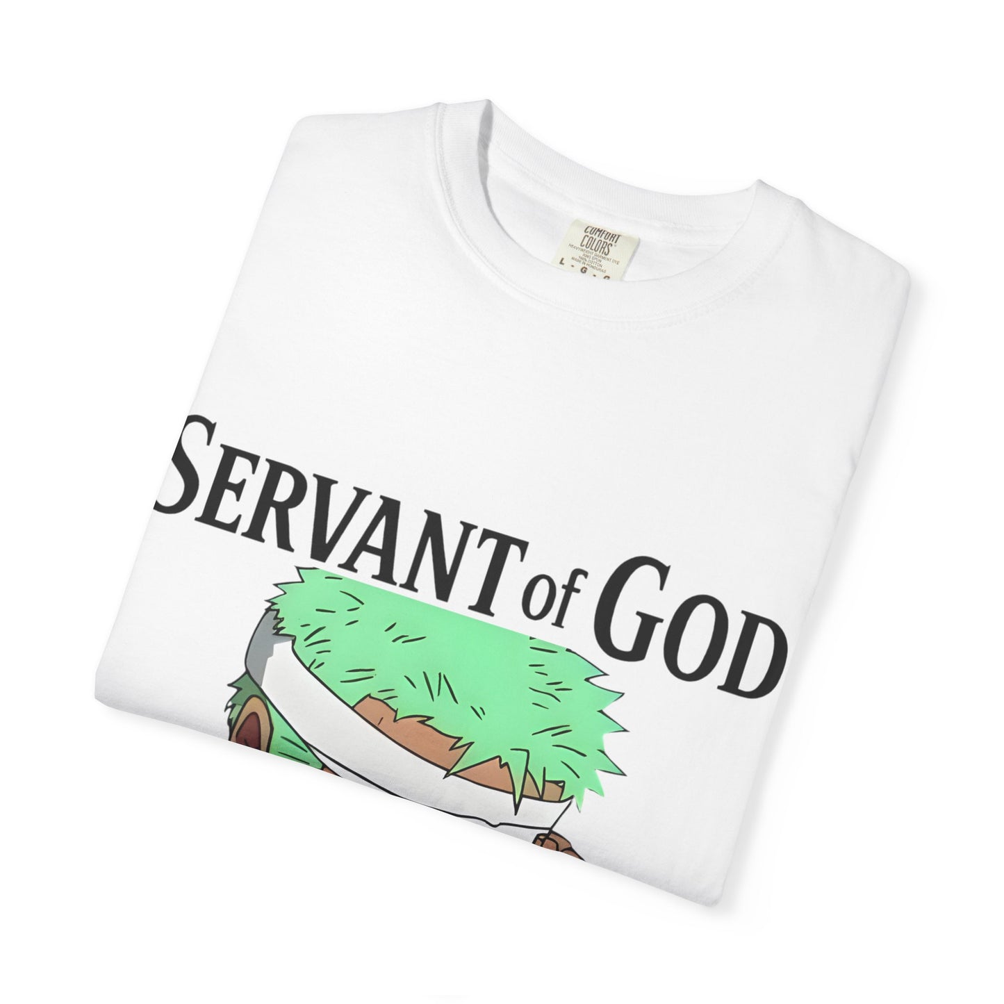 Prayer Warrior Samurai Anime T-Shirt — Servant of God™ “Lord’s Prayer” Graphic