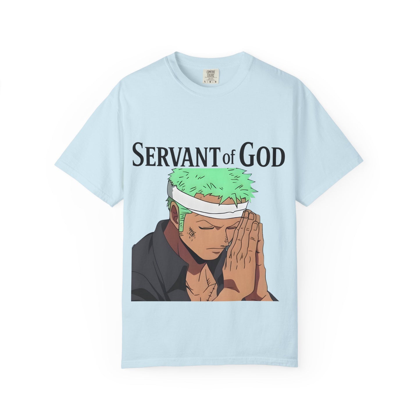Prayer Warrior Samurai Anime T-Shirt — Servant of God™ “Lord’s Prayer” Graphic
