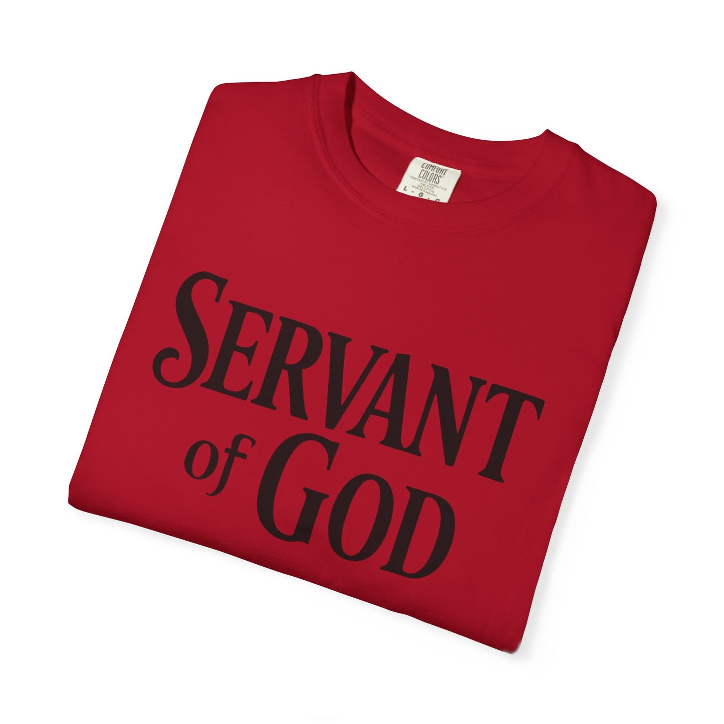 Lord’s Prayer T-Shirt — Servant of God™, Faith Tee (black text)