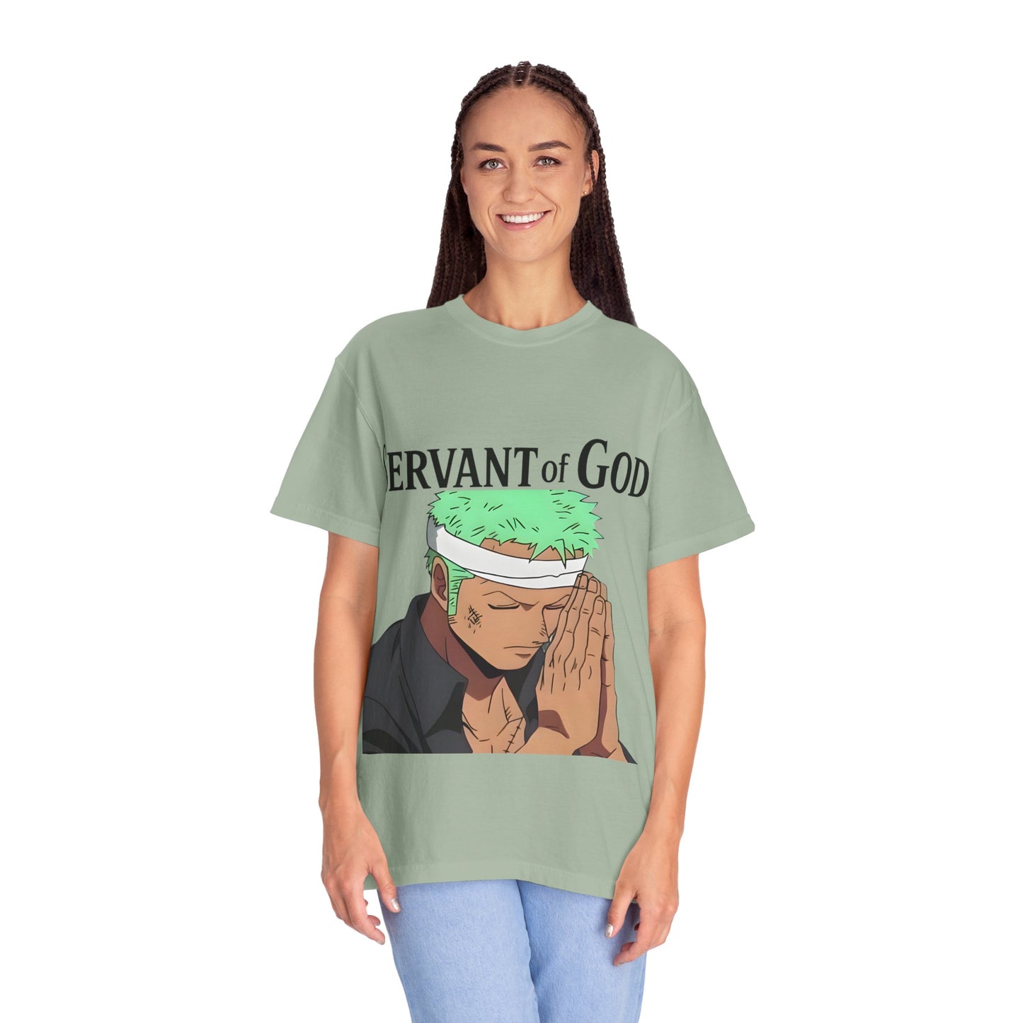 Prayer Warrior Samurai Anime T-Shirt — Servant of God™ “Lord’s Prayer” Graphic