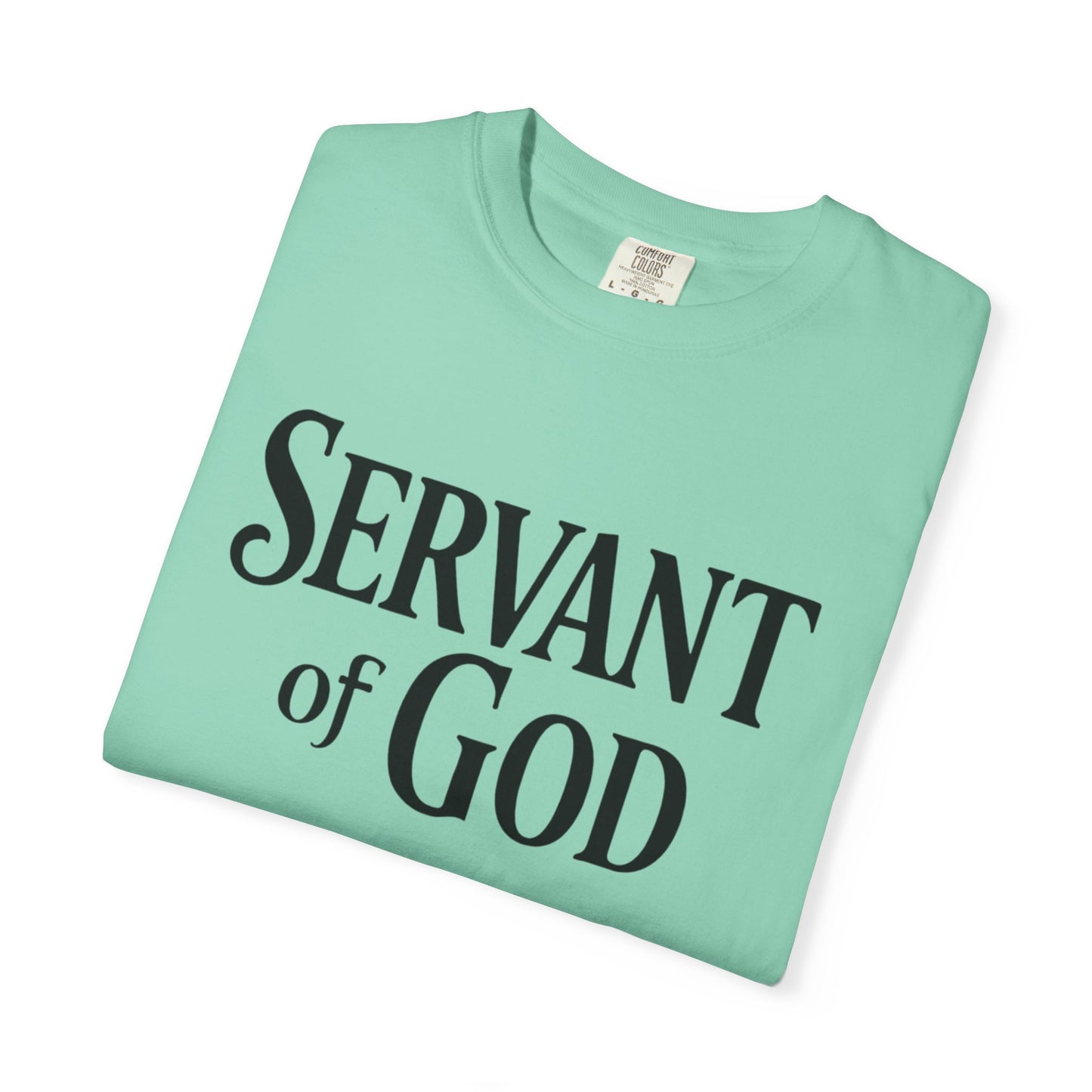 Lord’s Prayer T-Shirt — Servant of God™, Faith Tee (black text)