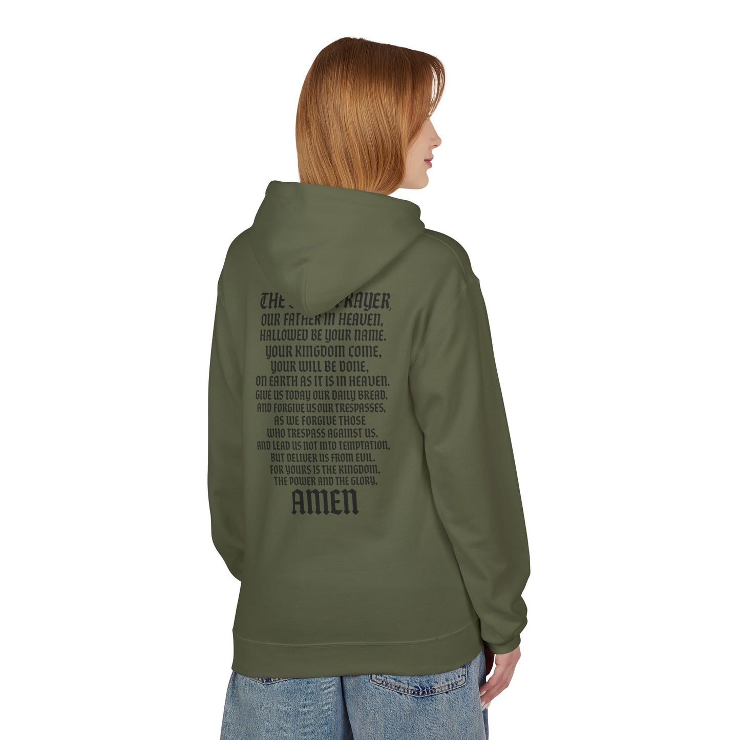 Servant of God™ Hoodie — Lord's Prayer (black text)