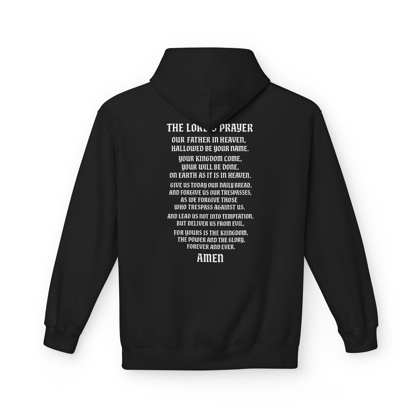Servant of God™ Hoodie — Lord’s Prayer (white text)