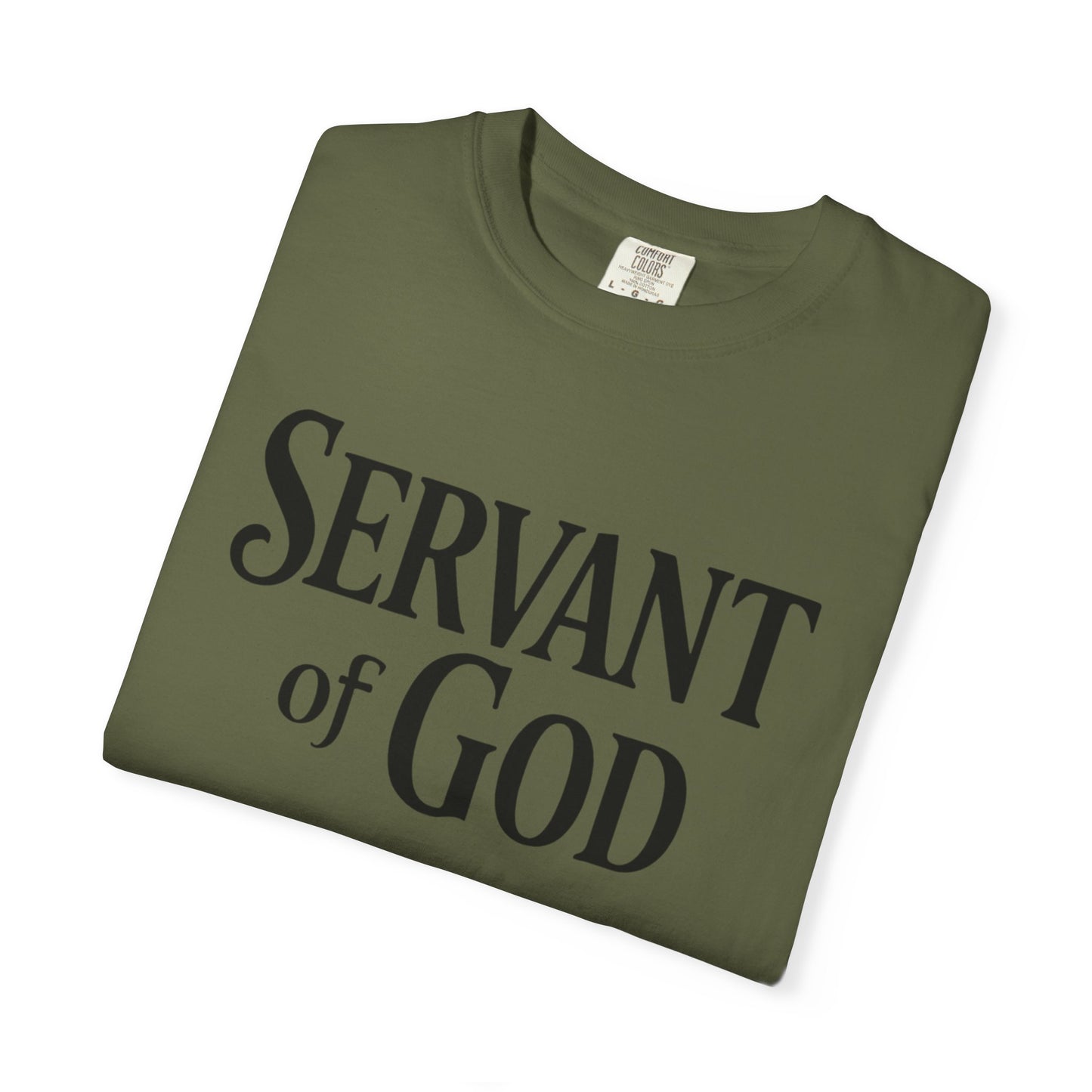 Lord’s Prayer T-Shirt — Servant of God™, Faith Tee (black text)