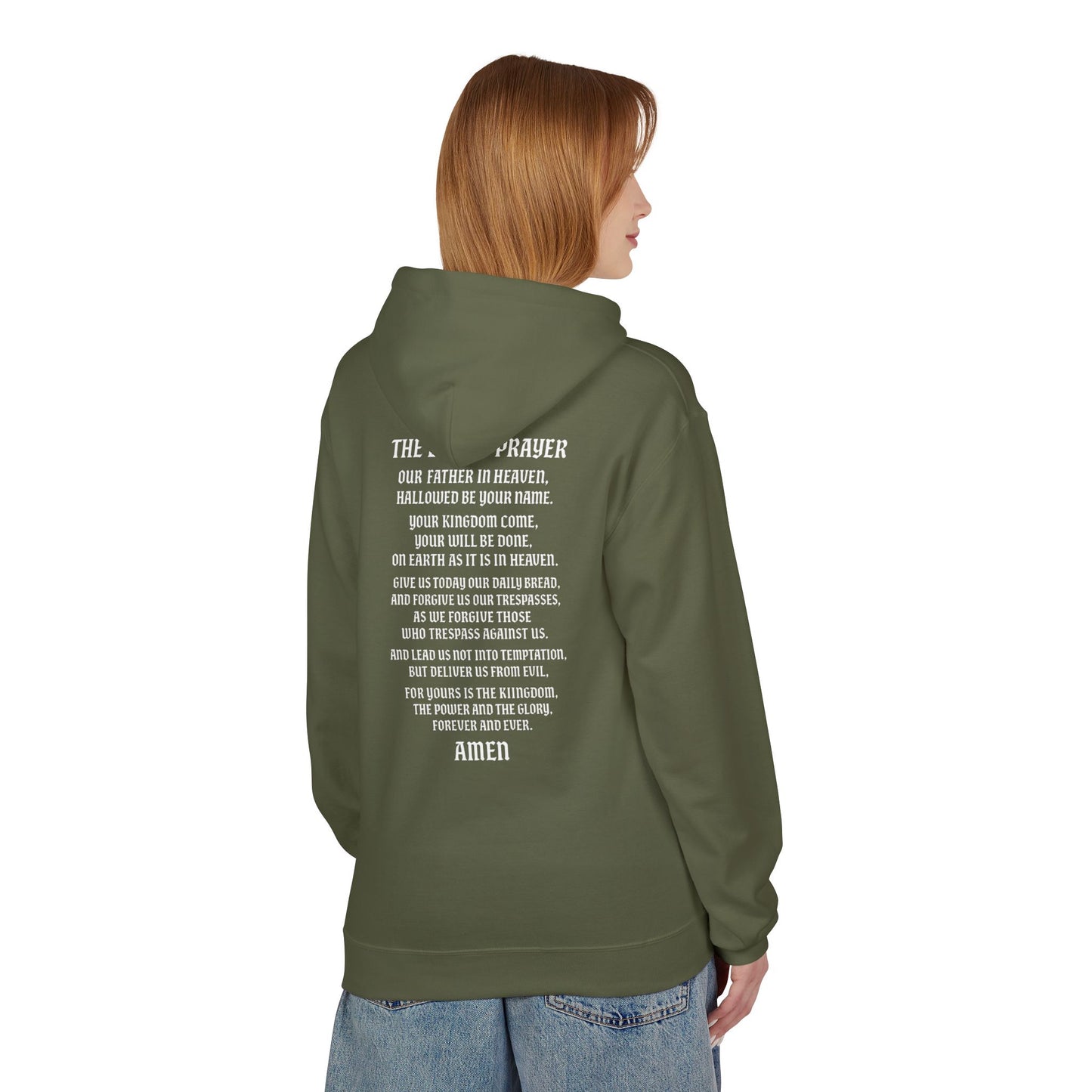 Servant of God™ Hoodie — Lord’s Prayer (white text)