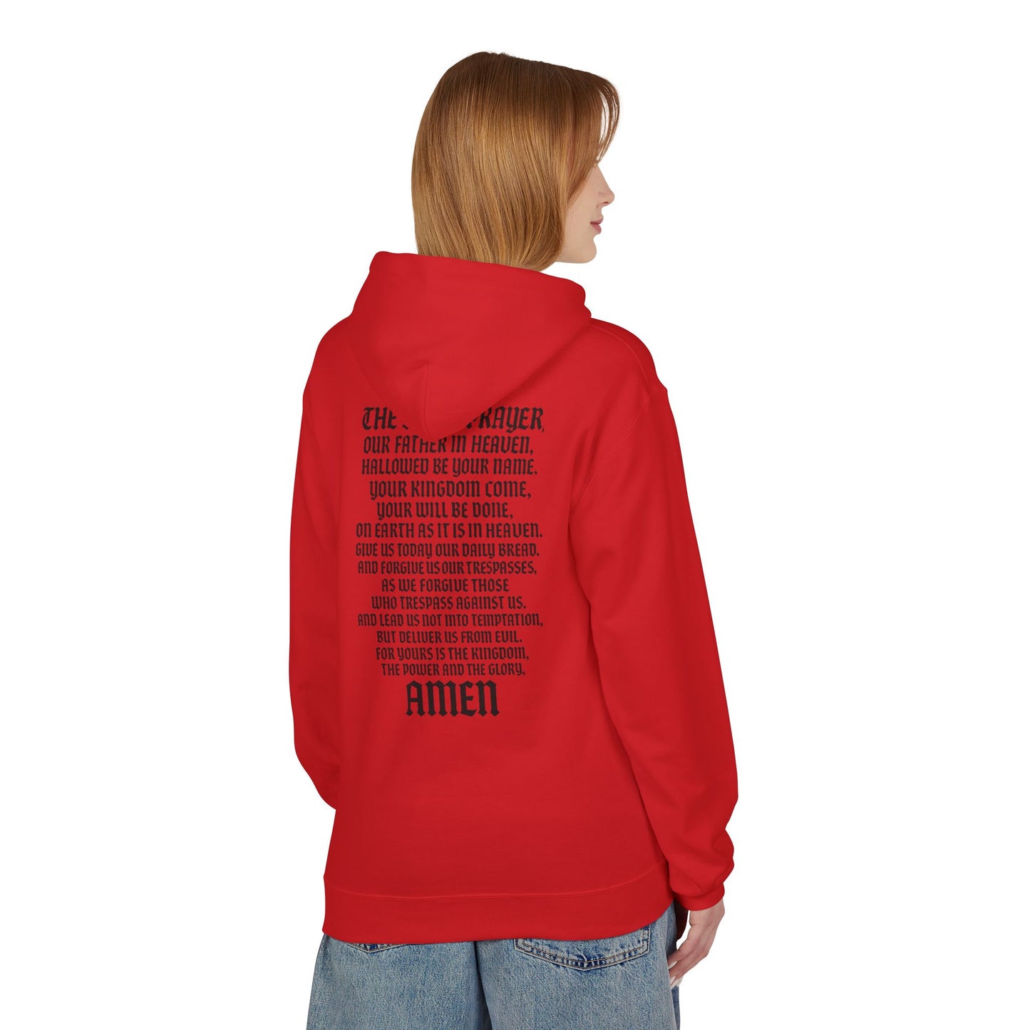 Servant of God™ Hoodie — Lord's Prayer (black text)