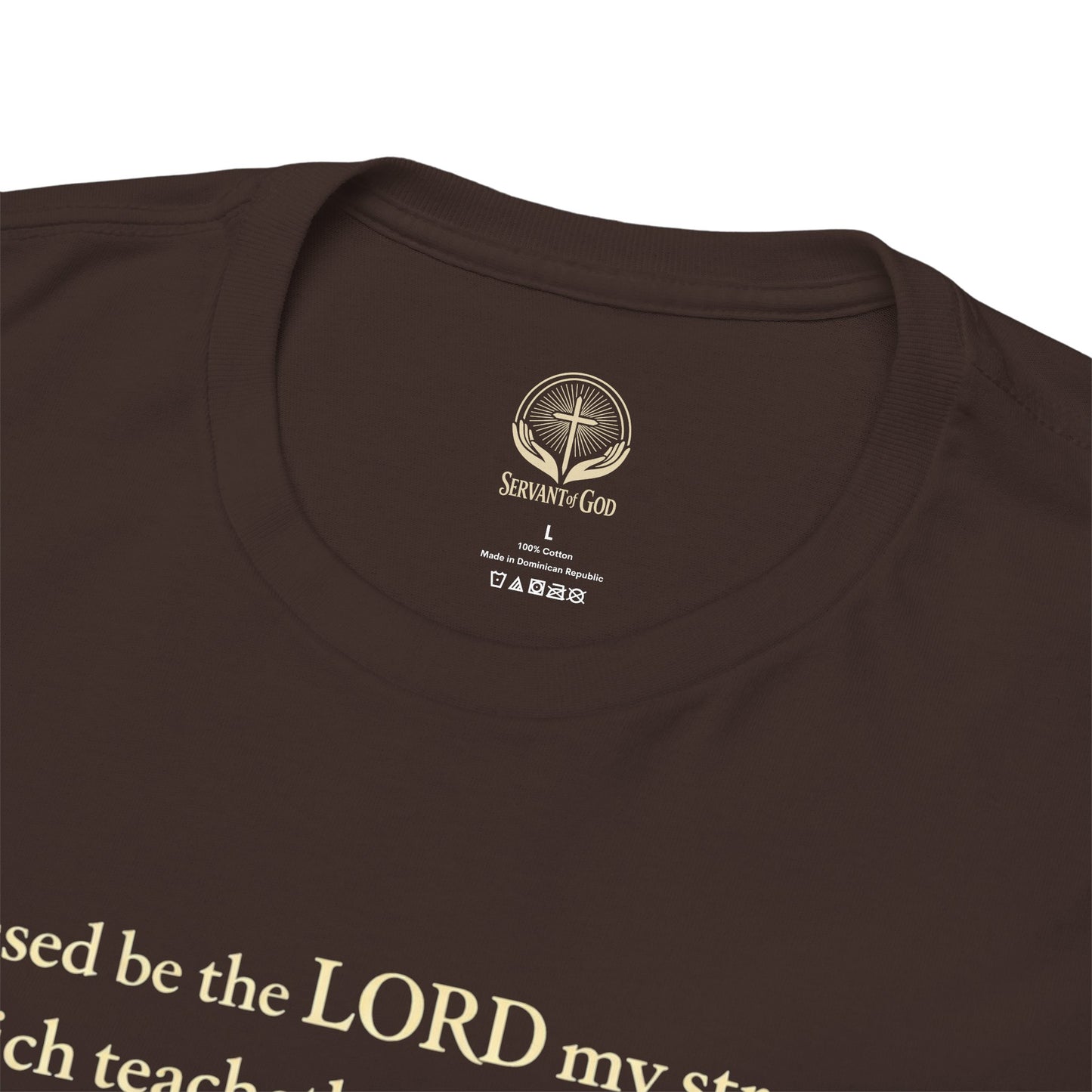 Servant of God™ “Trained For War” Psalm 144:1 Christian Warrior Anime Streetwear T-Shirt