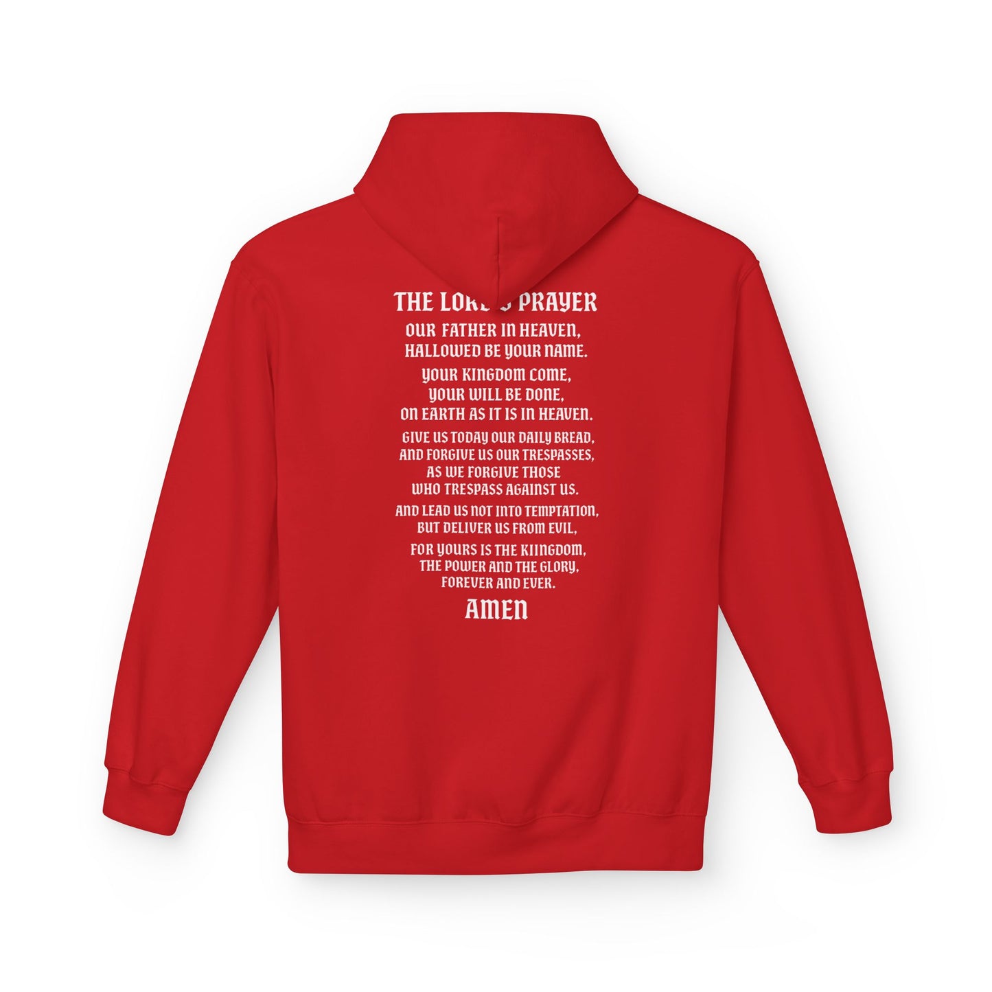Servant of God™ Hoodie — Lord’s Prayer (white text)