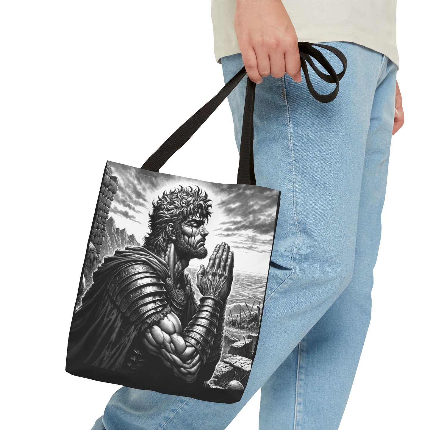 Servant of God Tote Bag | Prayer Graphic