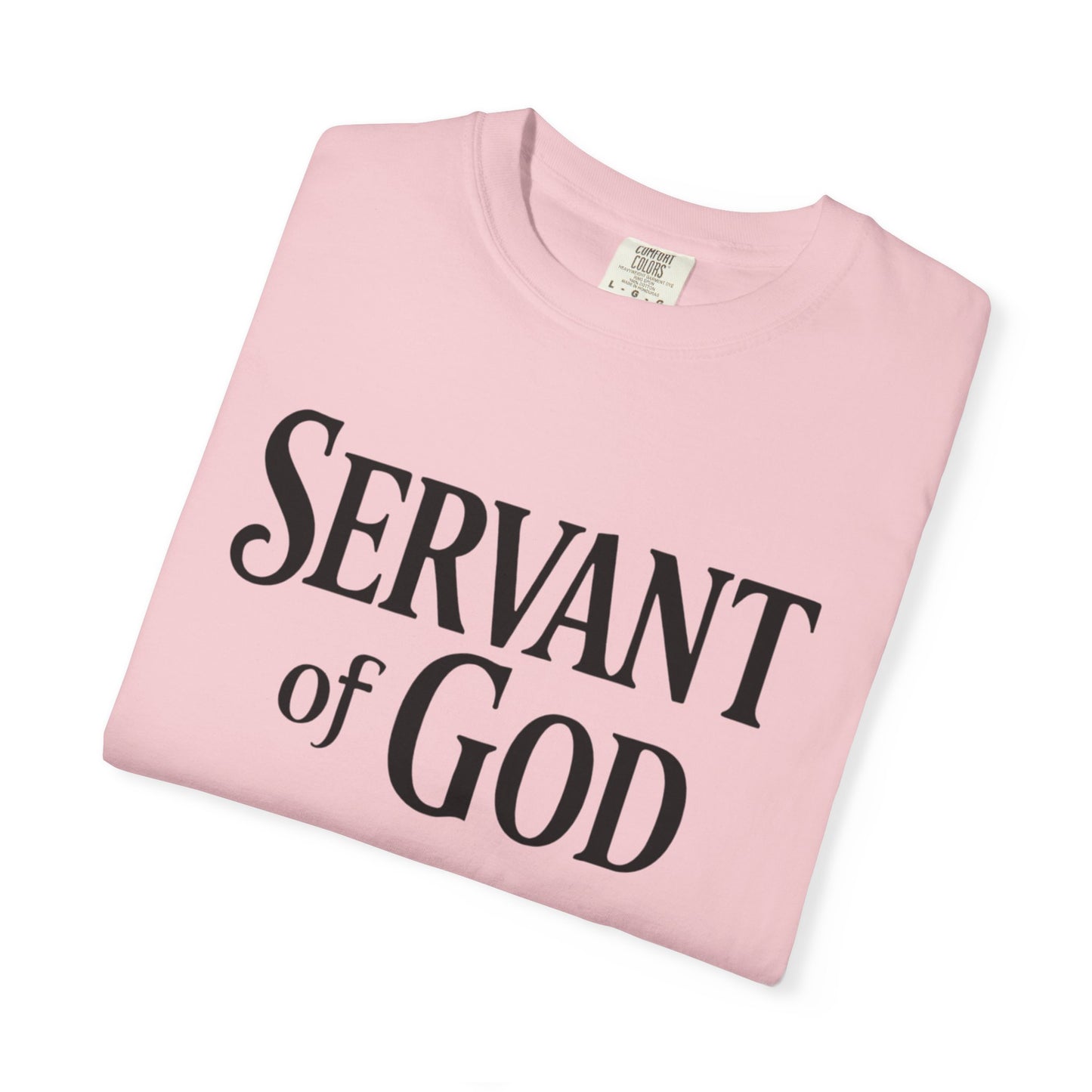 Lord’s Prayer T-Shirt — Servant of God™, Faith Tee (black text)