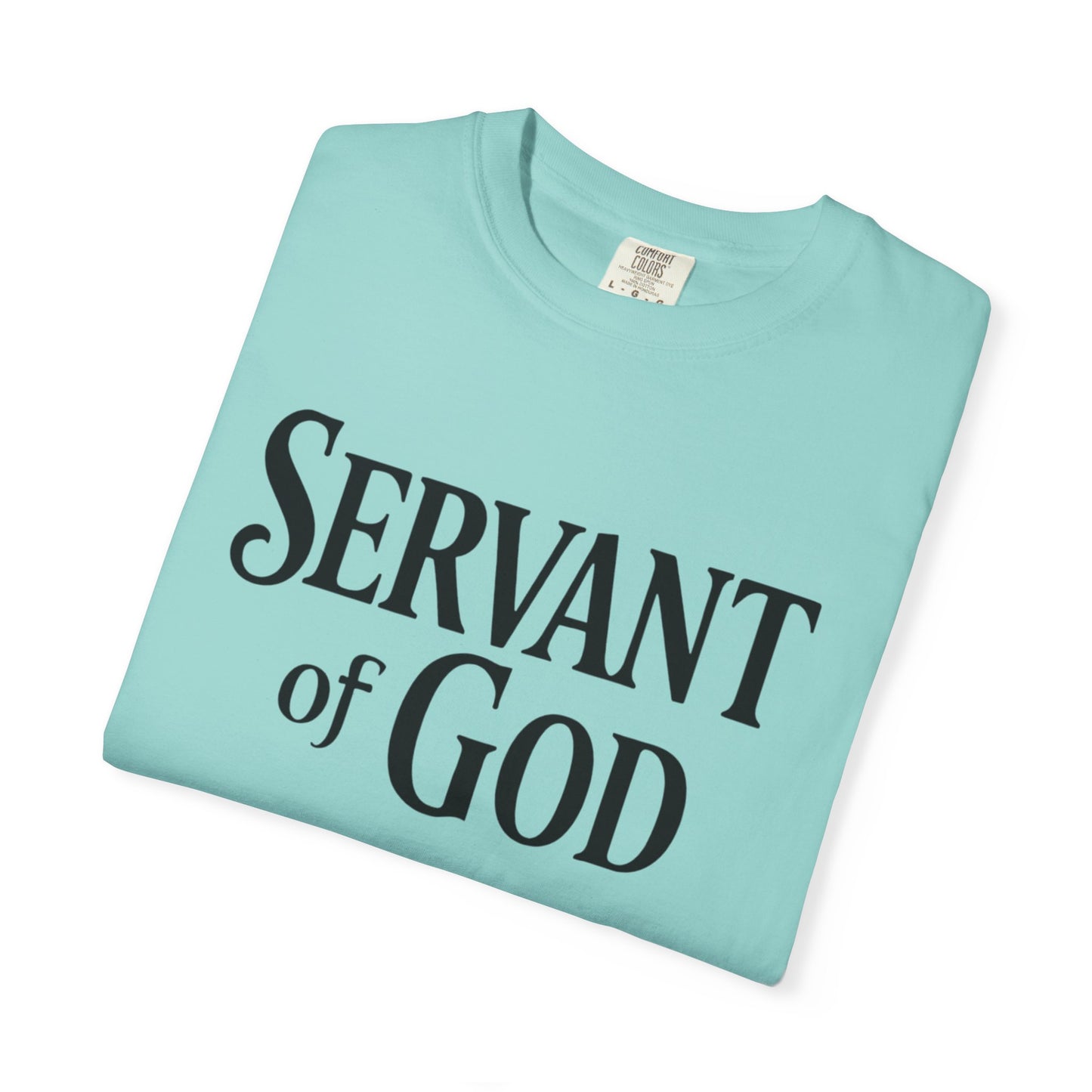 Lord’s Prayer T-Shirt — Servant of God™, Faith Tee (black text)
