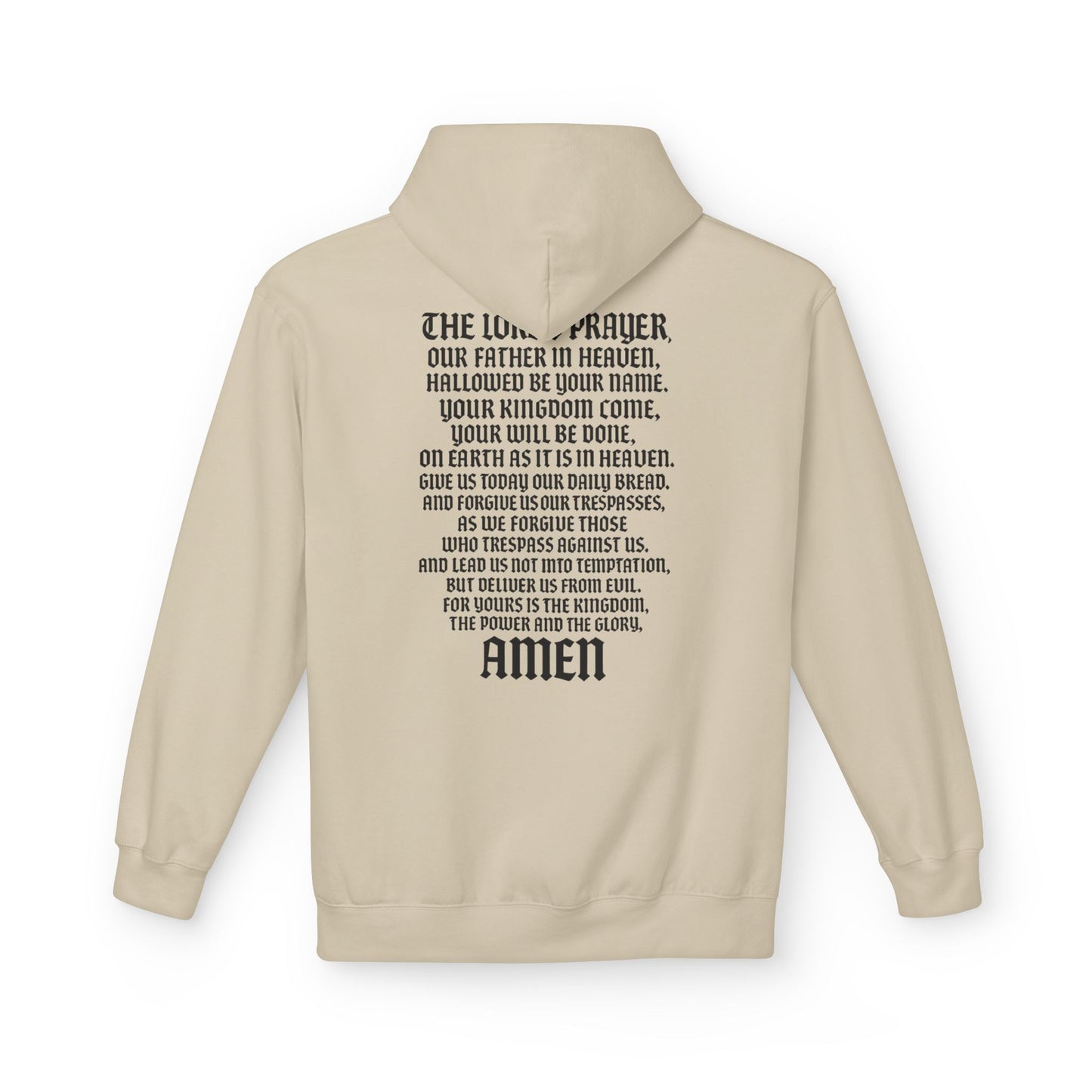 Servant of God™ Hoodie — Lord's Prayer (black text)