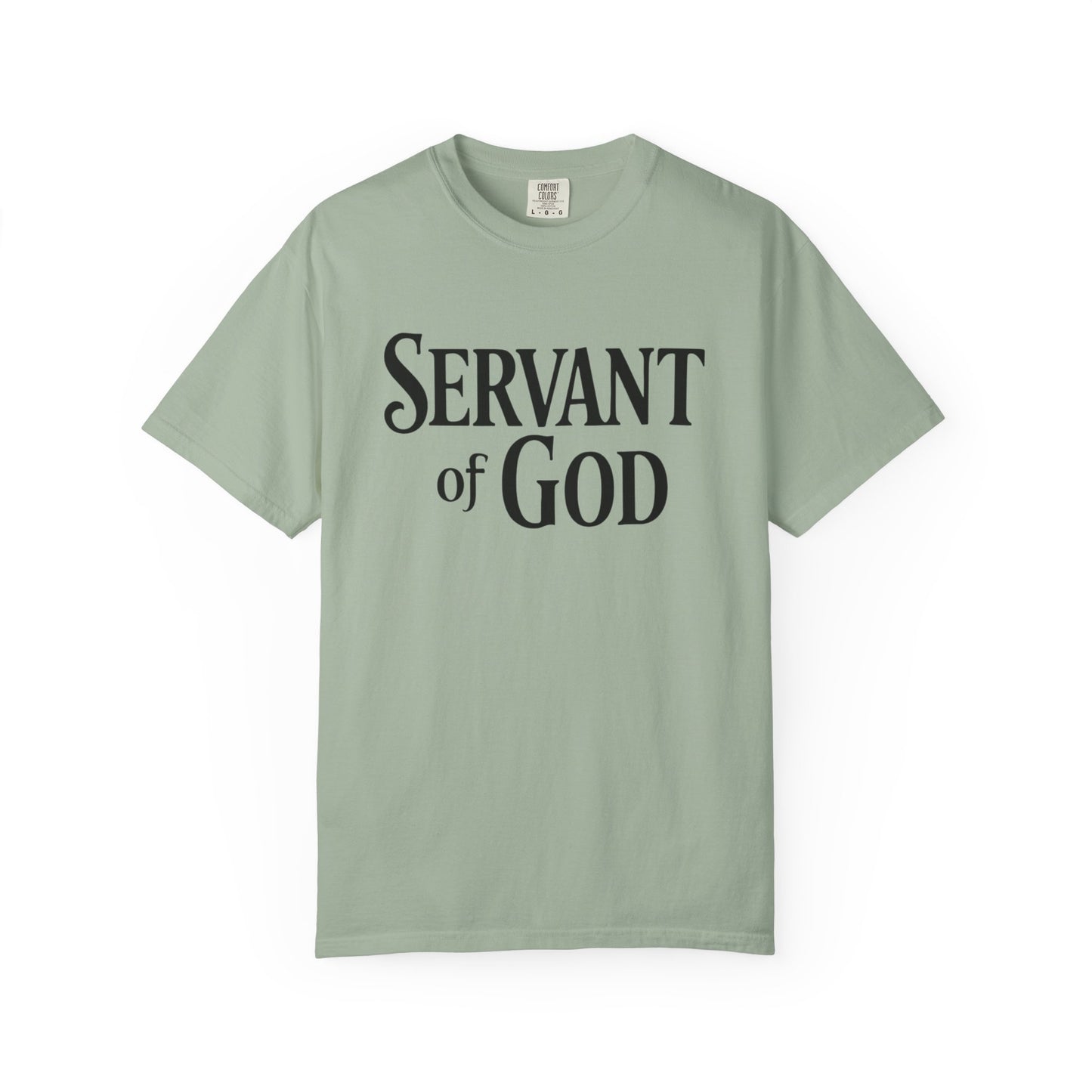 Lord’s Prayer T-Shirt — Servant of God™, Faith Tee (black text)