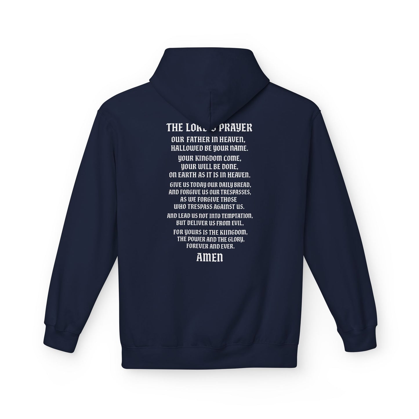 Servant of God™ Hoodie — Lord’s Prayer (white text)