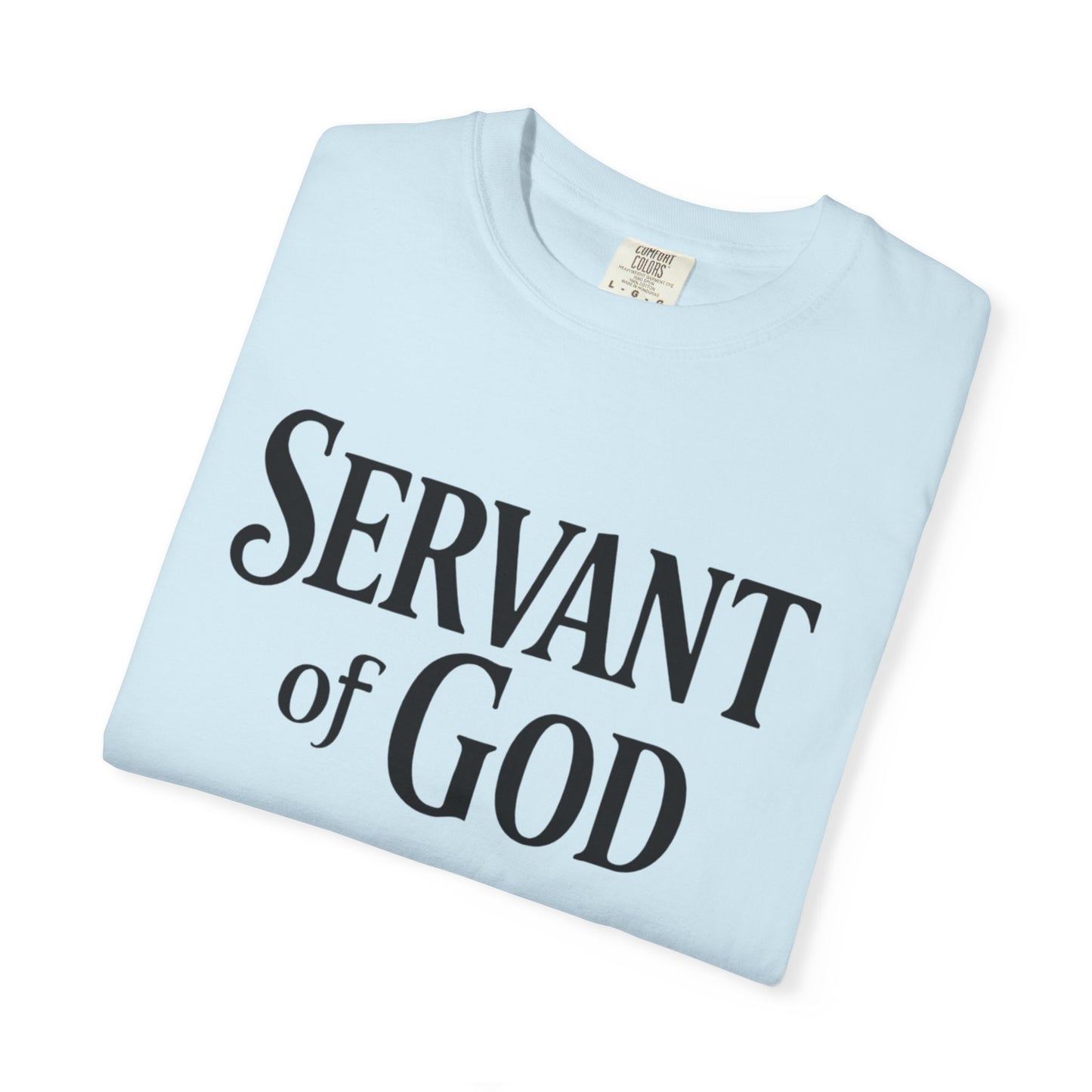 Lord’s Prayer T-Shirt — Servant of God™, Faith Tee (black text)