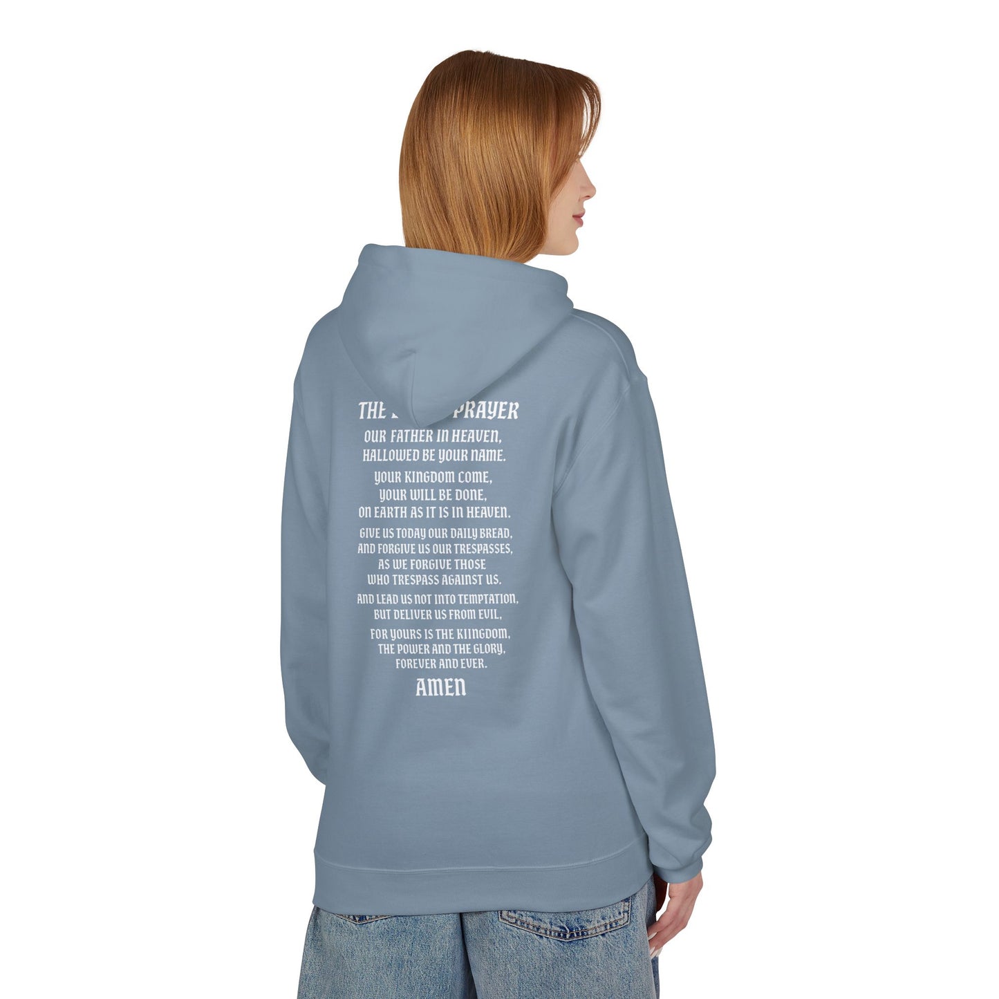 Servant of God™ Hoodie — Lord’s Prayer (white text)
