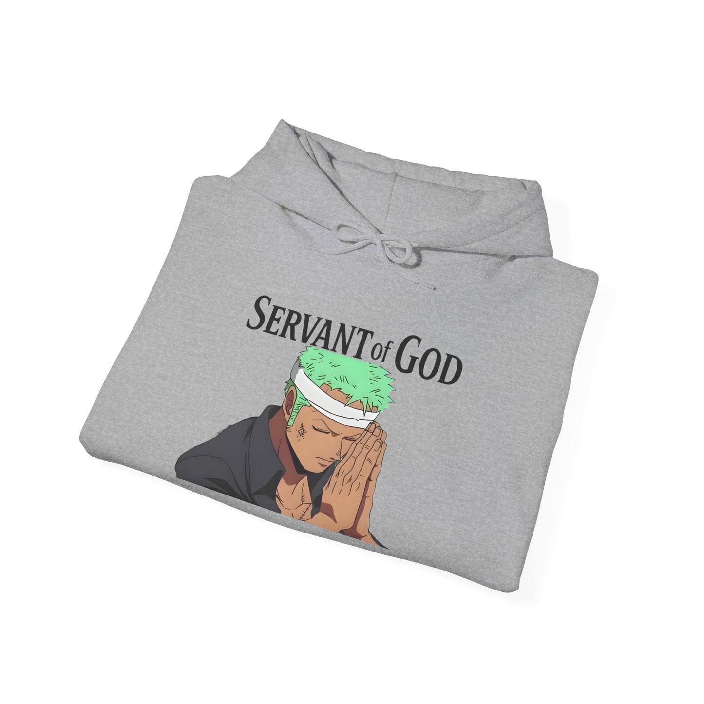 Prayer Warrior Zoro Hoodie — "Servant of God" Lord’s Prayer Design