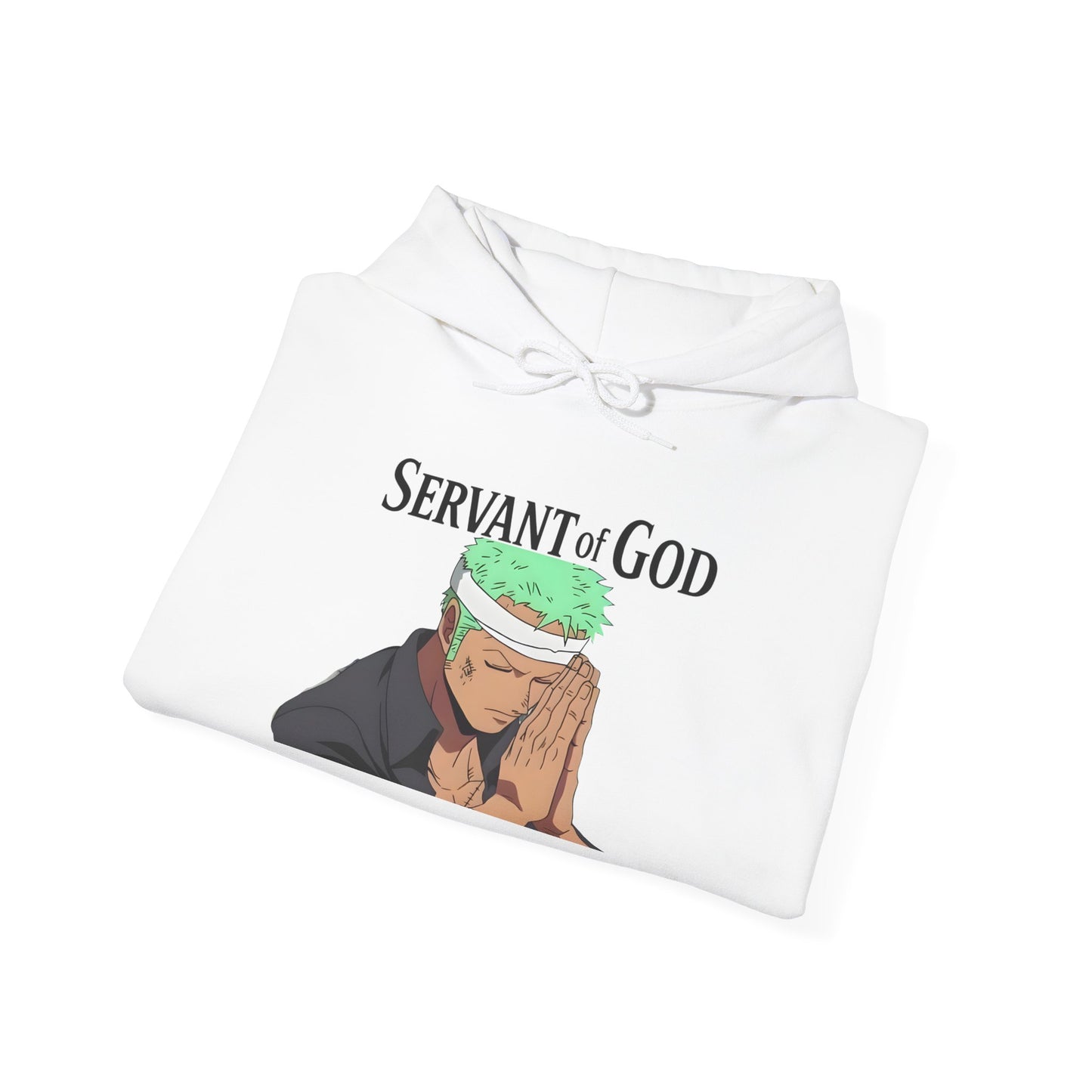 Prayer Warrior Zoro Hoodie — "Servant of God" Lord’s Prayer Design