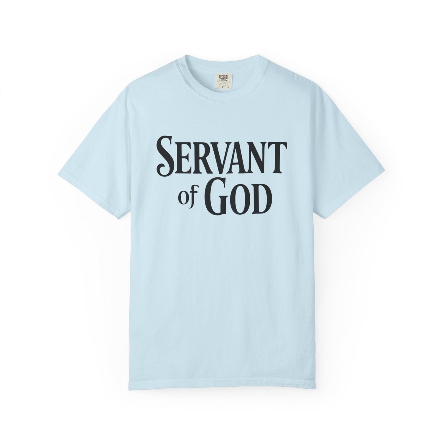 Lord’s Prayer T-Shirt — Servant of God™, Faith Tee (black text)