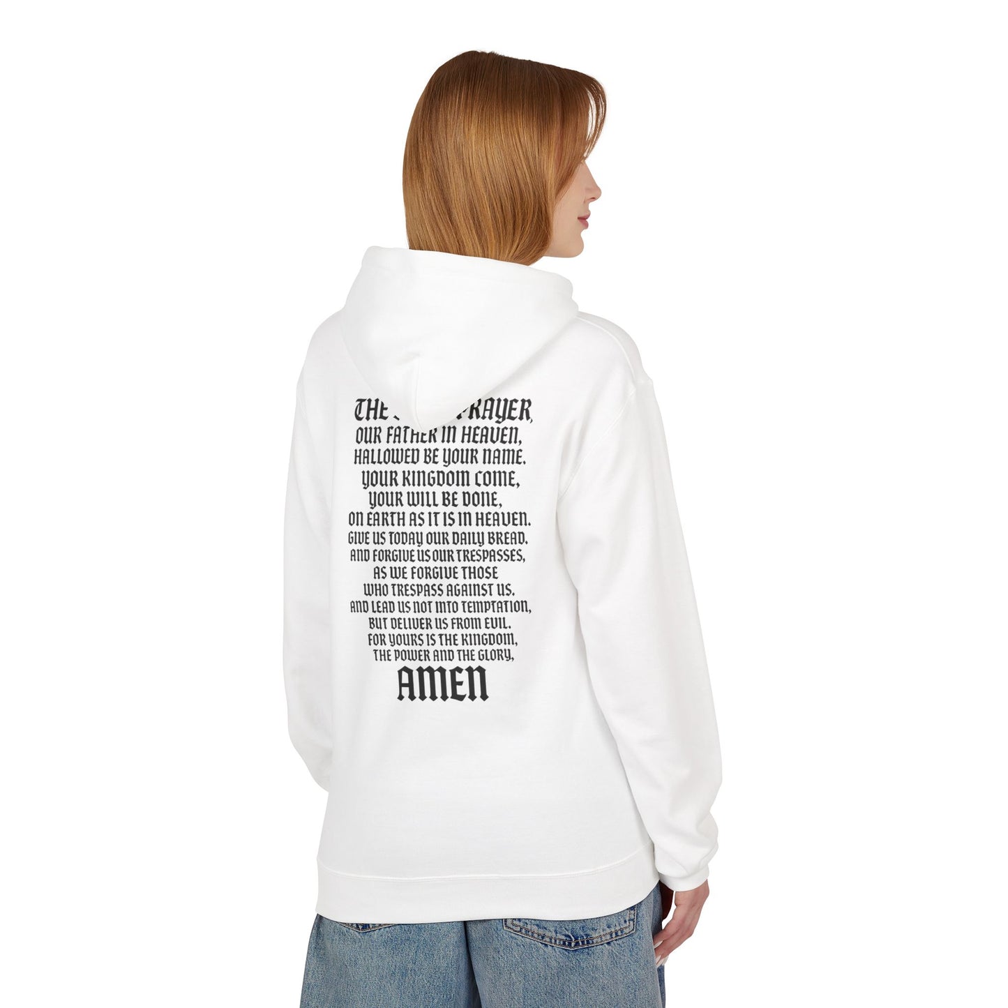 Servant of God™ Hoodie — Lord's Prayer (black text)