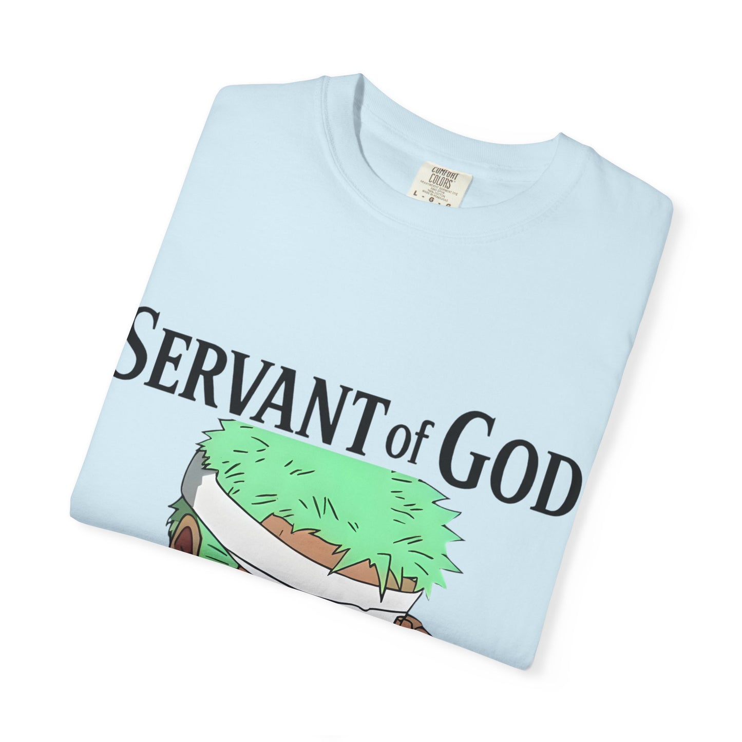 Prayer Warrior Samurai Anime T-Shirt — Servant of God™ “Lord’s Prayer” Graphic