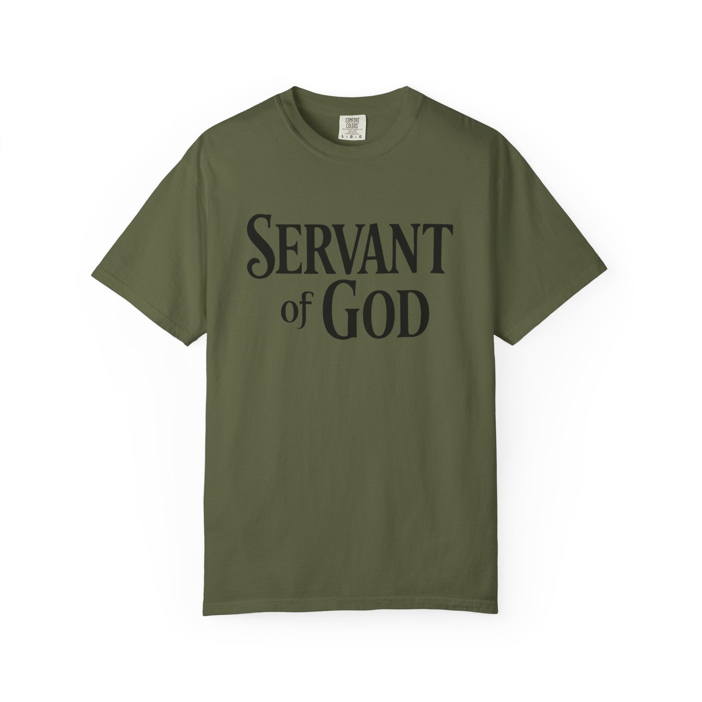 Lord’s Prayer T-Shirt — Servant of God™, Faith Tee (black text)