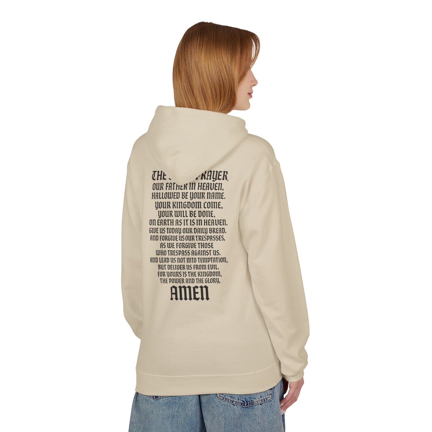 Servant of God™ Hoodie — Lord's Prayer (black text)
