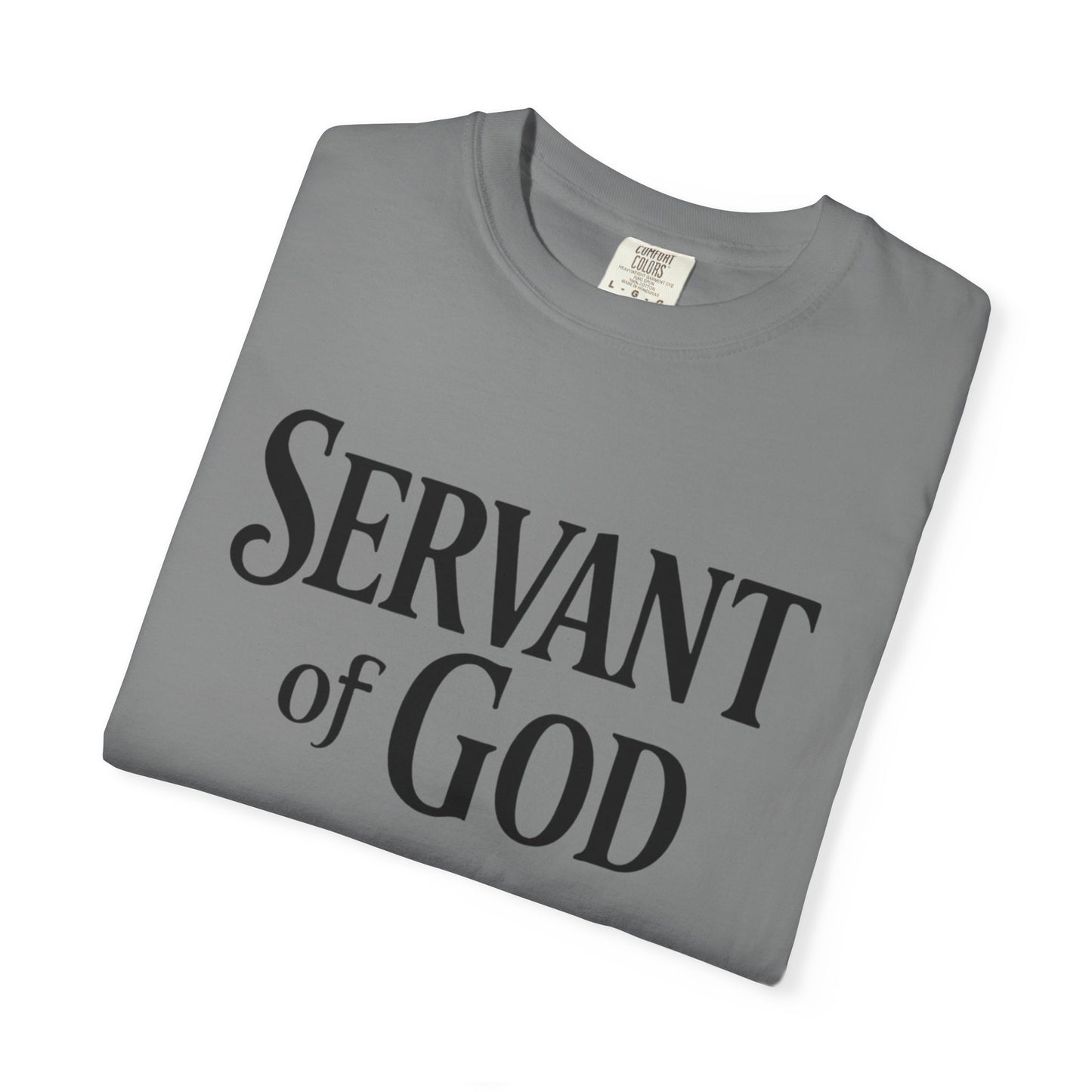 Lord’s Prayer T-Shirt — Servant of God™, Faith Tee (black text)