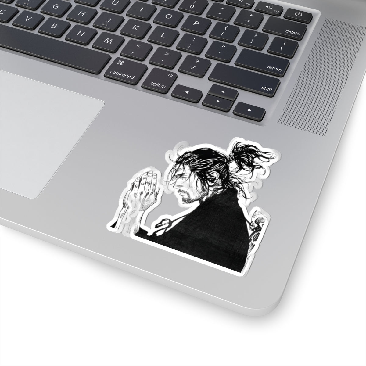 Prayer Warrior Musashi Sticker — Inspirational Faith & Samurai Decal