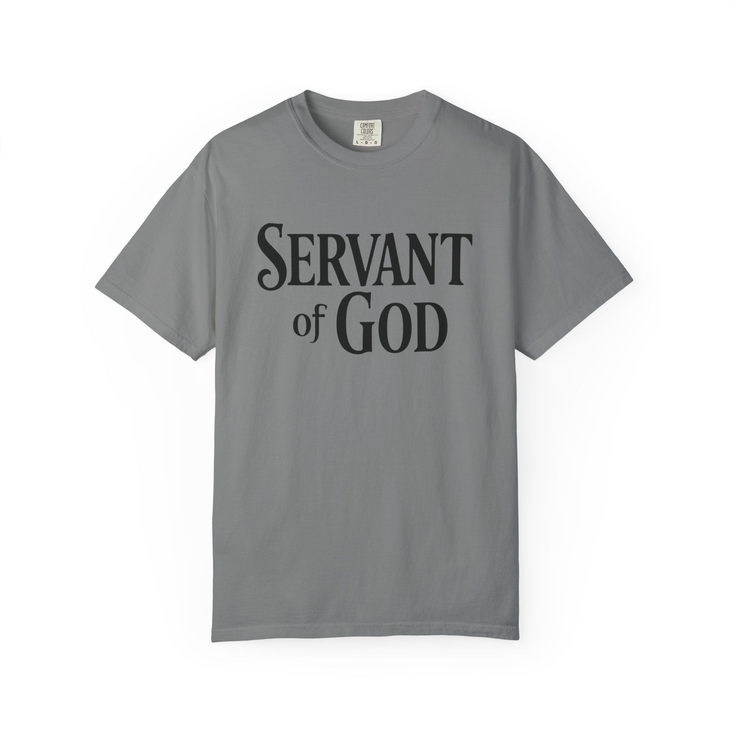Lord’s Prayer T-Shirt — Servant of God™, Faith Tee (black text)