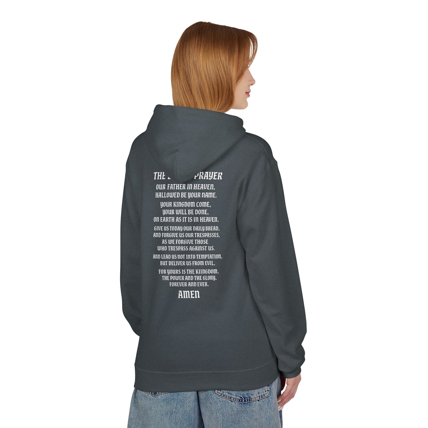 Servant of God™ Hoodie — Lord’s Prayer (white text)
