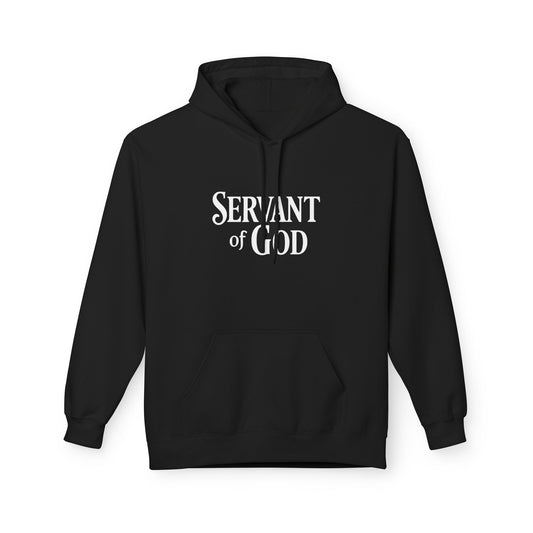 Servant of God Hoodie — Lord’s Prayer Christian Pullover (White Lettering)