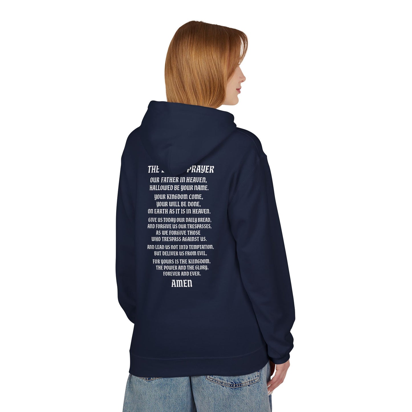 Servant of God™ Hoodie — Lord’s Prayer (white text)