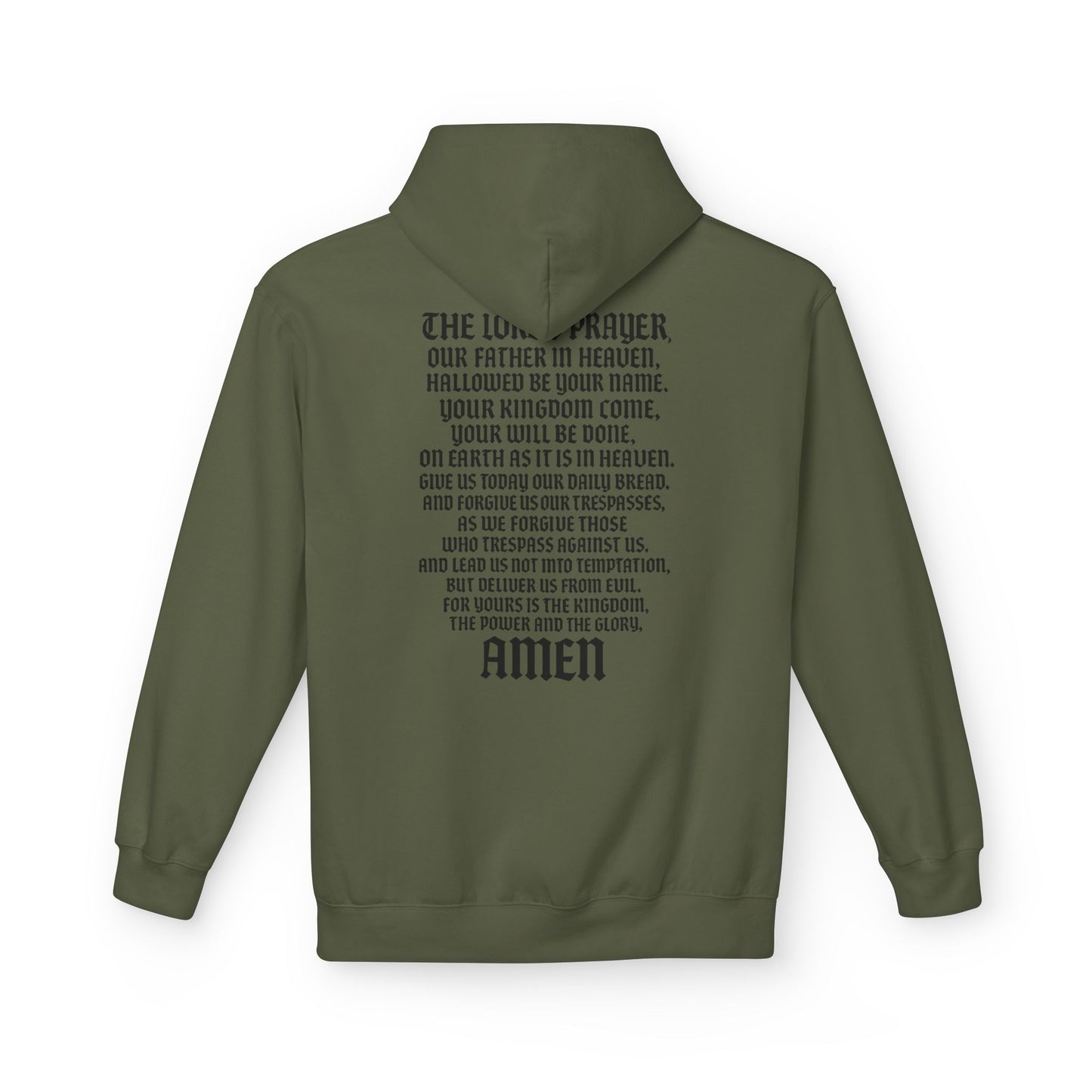 Servant of God™ Hoodie — Lord's Prayer (black text)