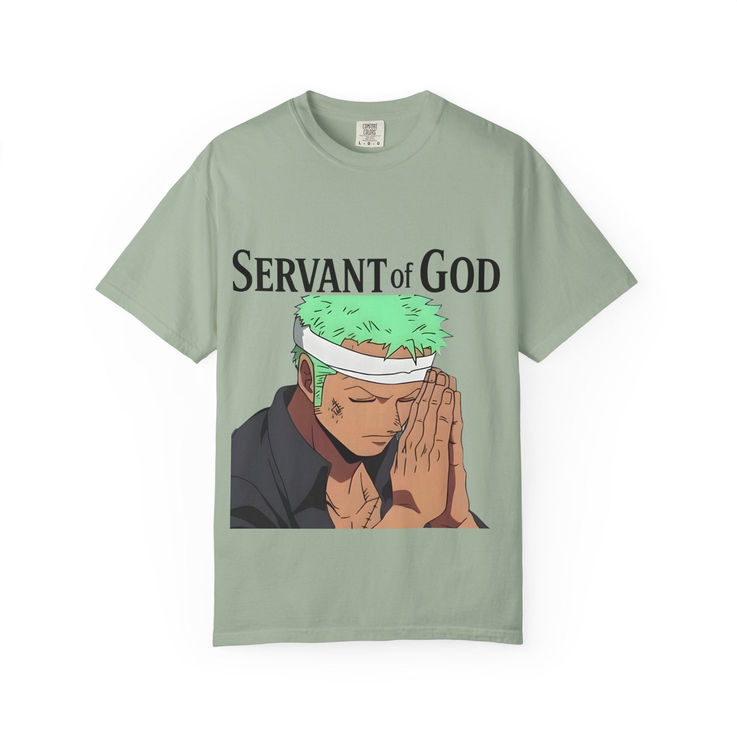 Prayer Warrior Samurai Anime T-Shirt — Servant of God™ “Lord’s Prayer” Graphic