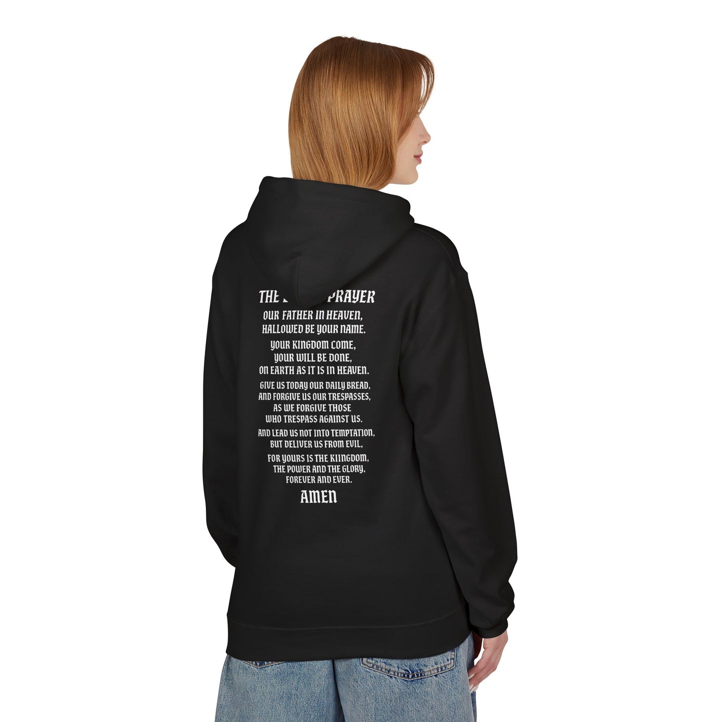 Servant of God™ Hoodie — Lord’s Prayer (white text)