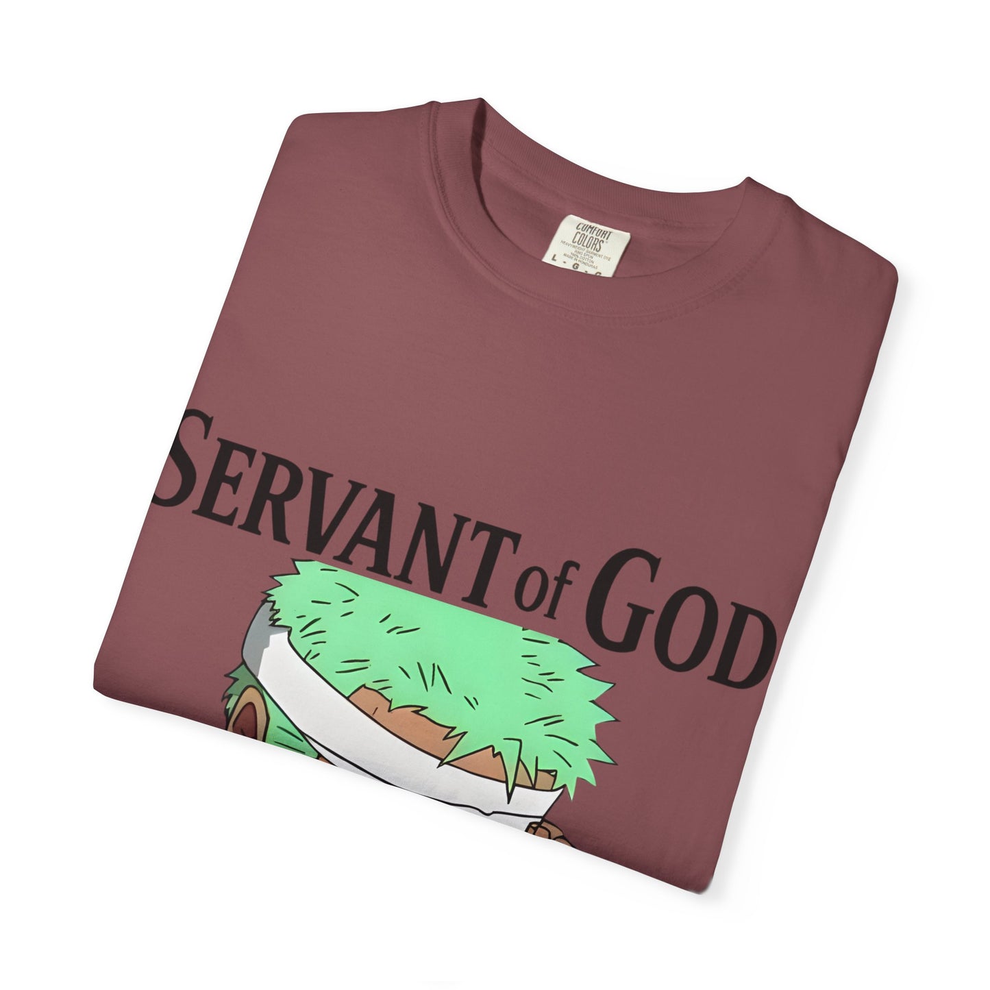 Prayer Warrior Samurai Anime T-Shirt — Servant of God™ “Lord’s Prayer” Graphic