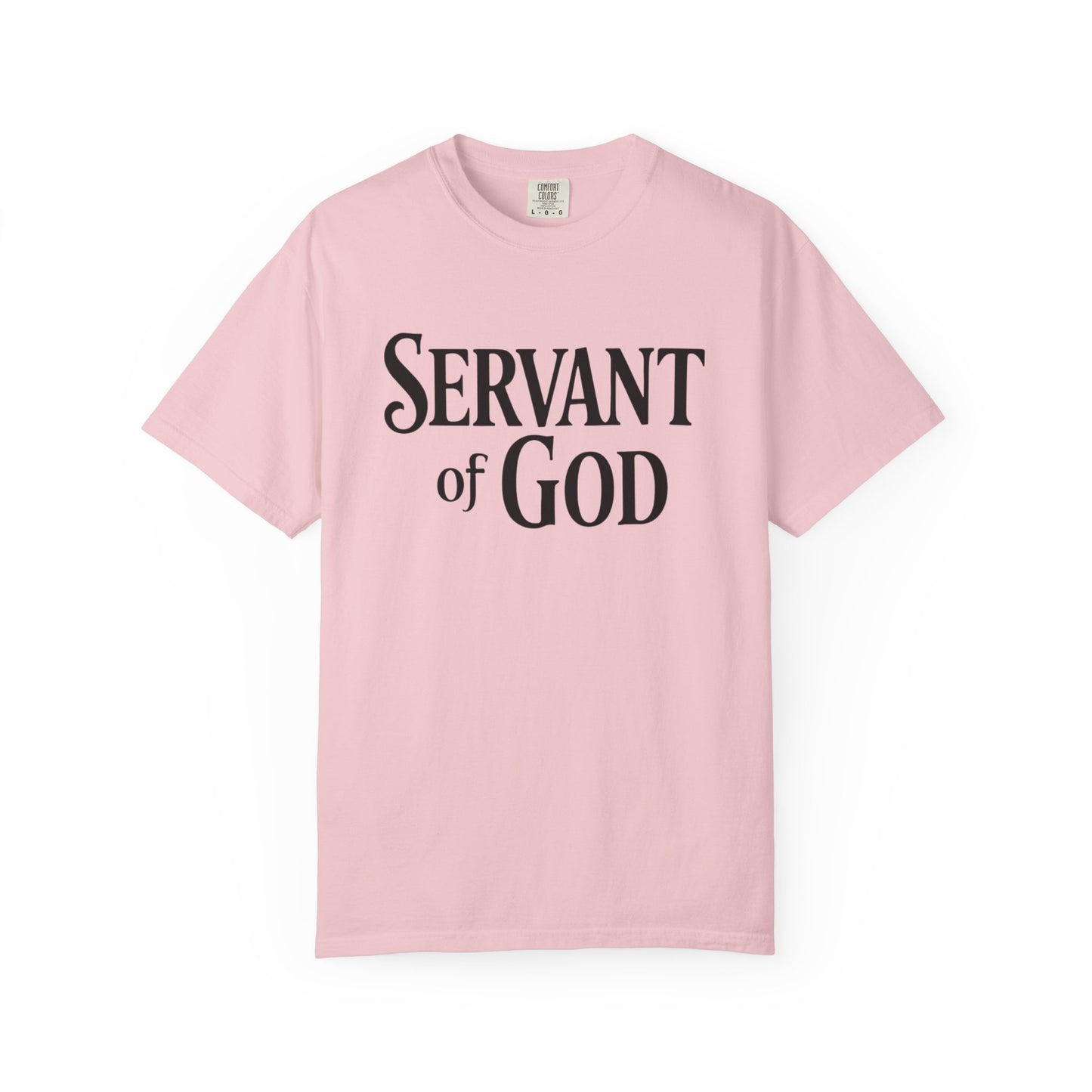 Lord’s Prayer T-Shirt — Servant of God™, Faith Tee (black text)