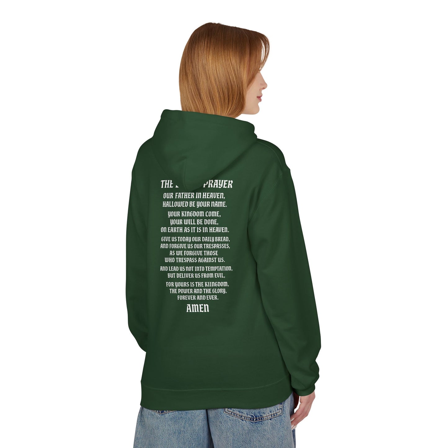 Servant of God™ Hoodie — Lord’s Prayer (white text)