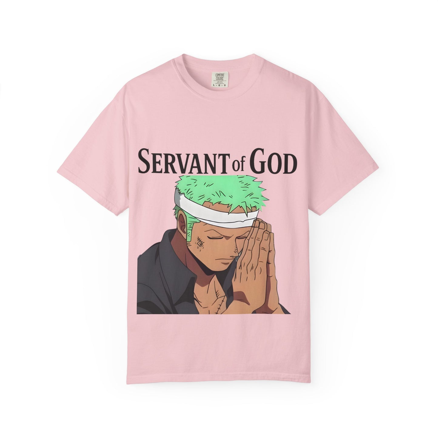 Prayer Warrior Samurai Anime T-Shirt — Servant of God™ “Lord’s Prayer” Graphic