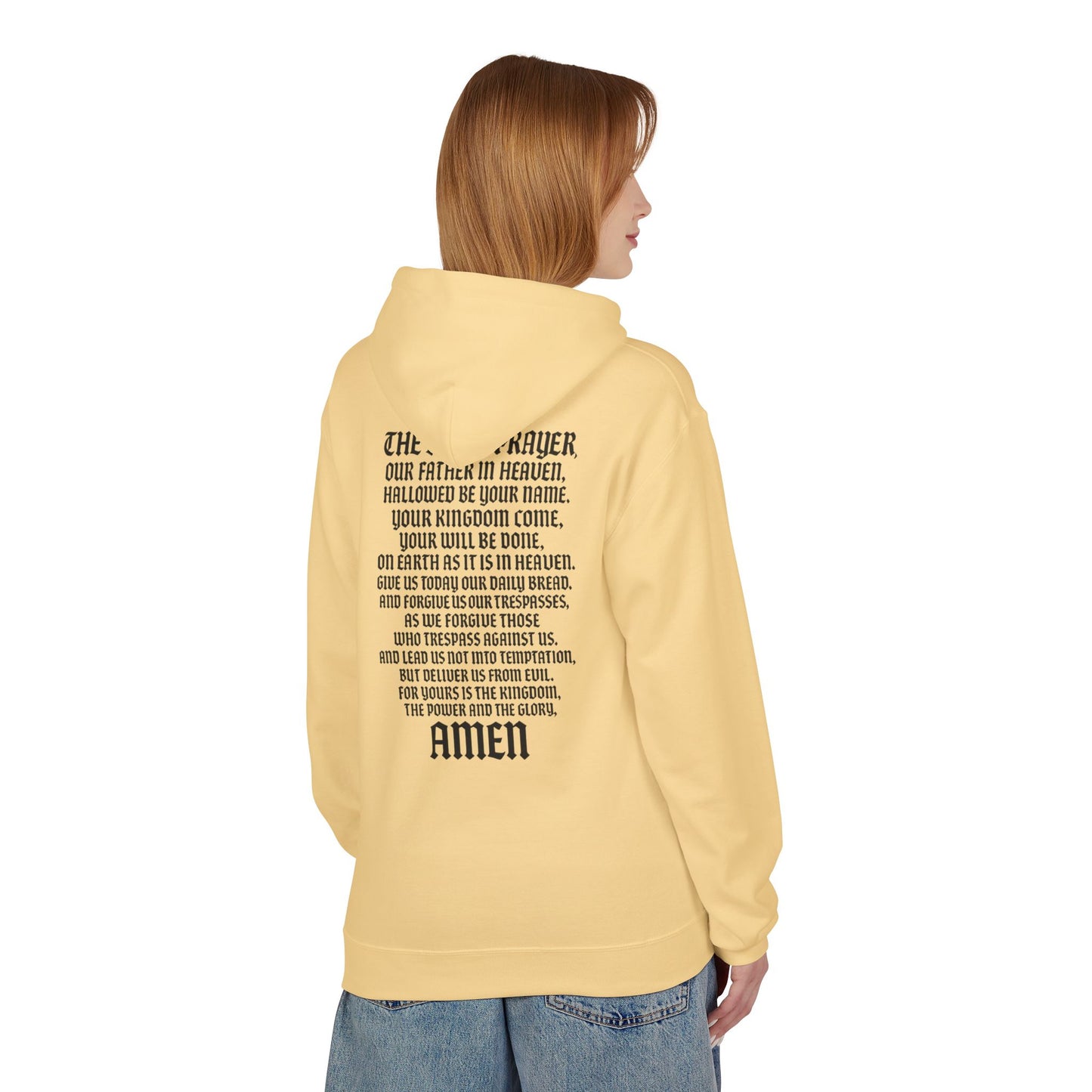 Servant of God™ Hoodie — Lord's Prayer (black text)