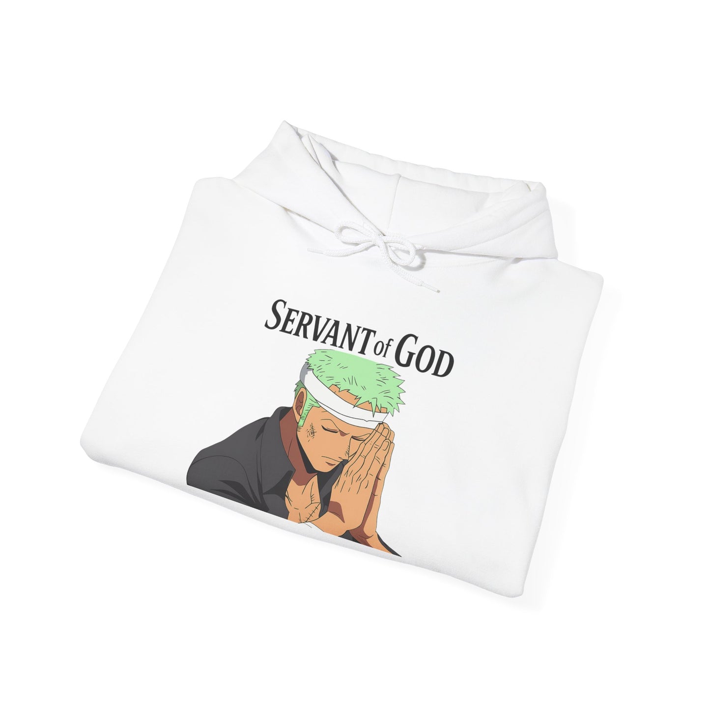 Prayer Warrior Samurai Hoodie — Servant of God Anime Faith Hoodie with The Lord’s Prayer