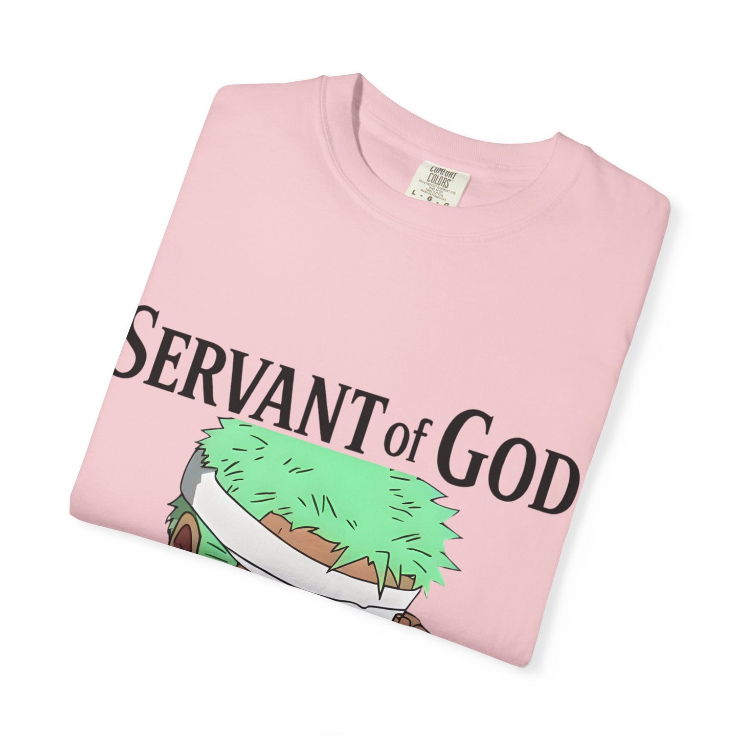 Prayer Warrior Samurai Anime T-Shirt — Servant of God™ “Lord’s Prayer” Graphic