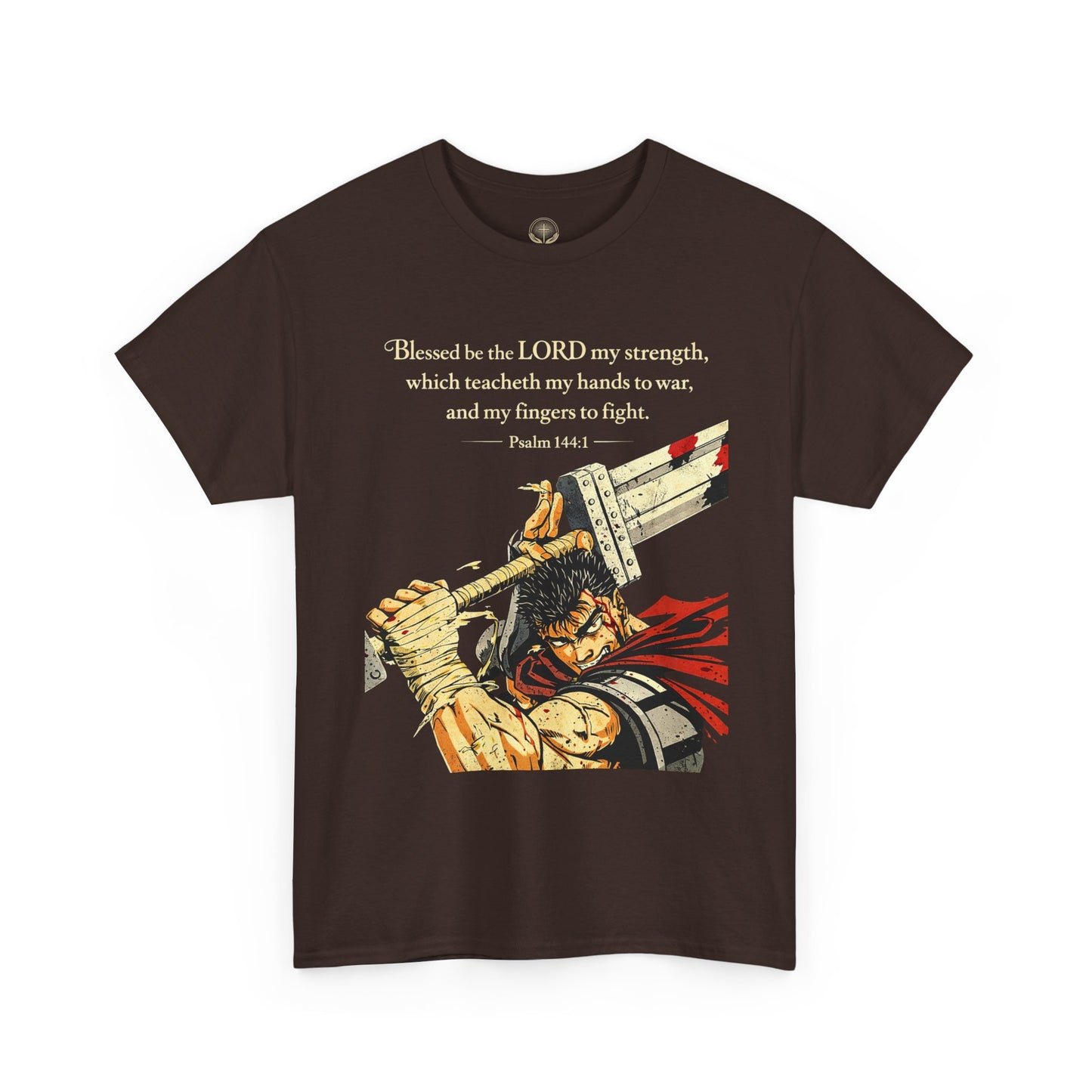 Servant of God™ “Trained For War” Psalm 144:1 Christian Warrior Anime Streetwear T-Shirt